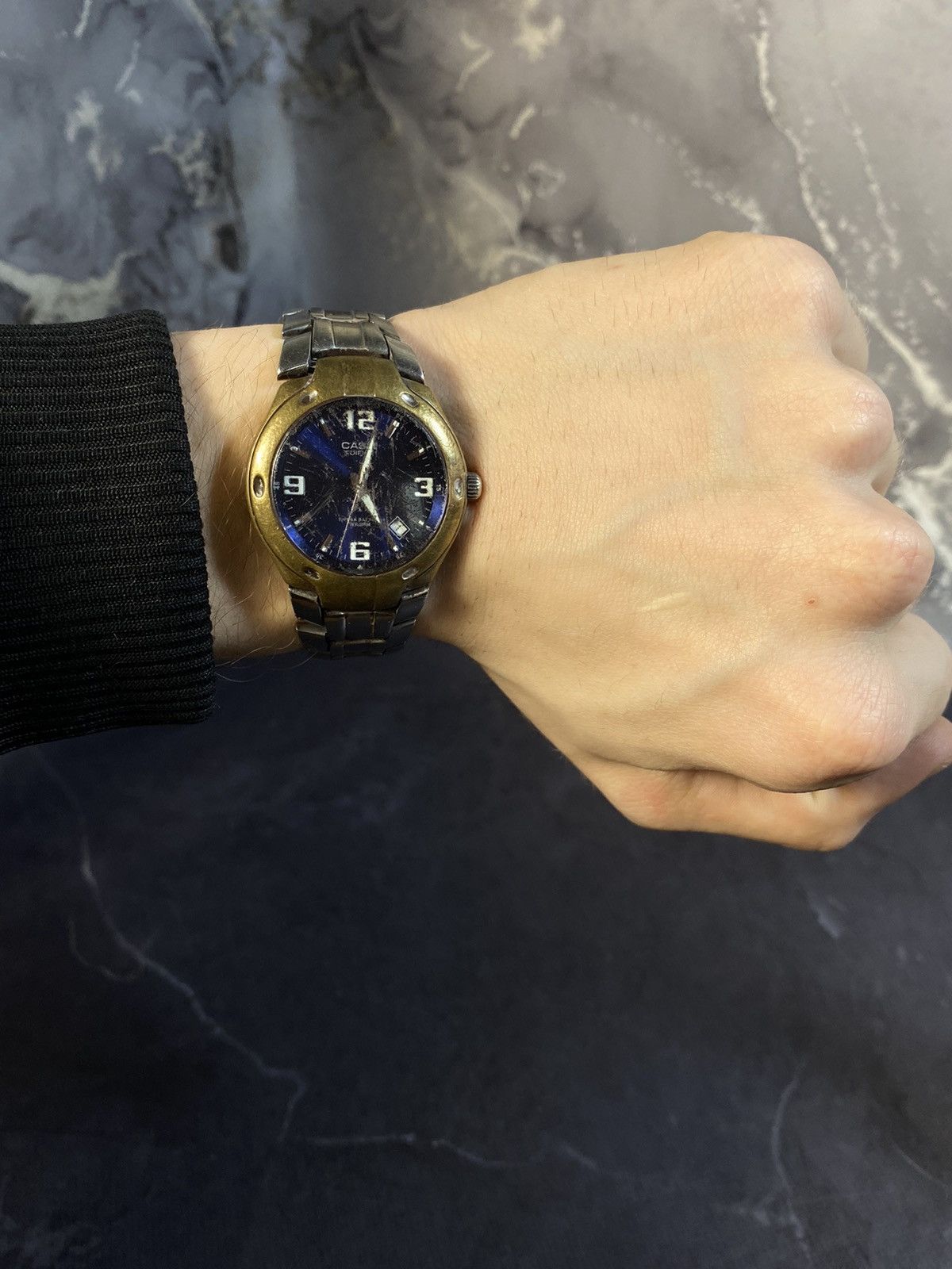 Casio × Japanese Brand × Vintage Casio Edifice EF-108D Золотистые Часы Japanese Brand Size ONE SIZE - 1 Thumbnail