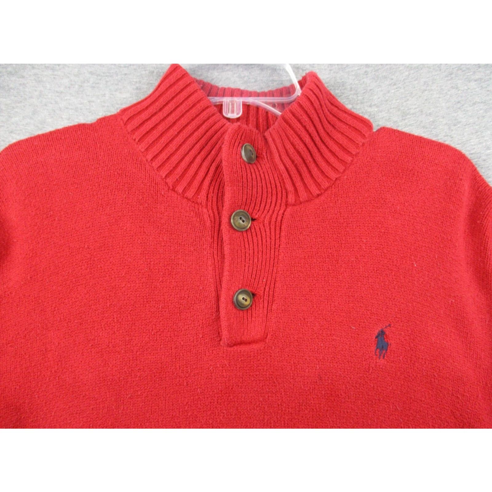Ralph Lauren Polo Ralph Lauren Sweater XL Men's Pullover Apple Red Long Sleeve Size US XL / EU 56 / 4 - 3 Thumbnail