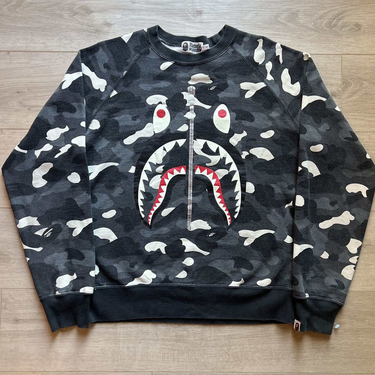 Bape glow in the dark crewneck hotsell