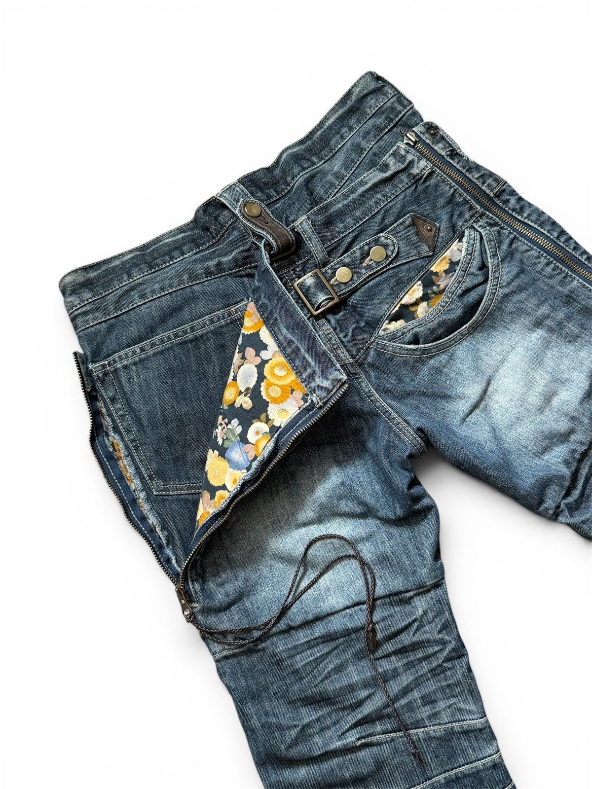 PPFM PPFM Double Waist Zip Jeans Size US 30 / EU 46 - 1 Thumbnail