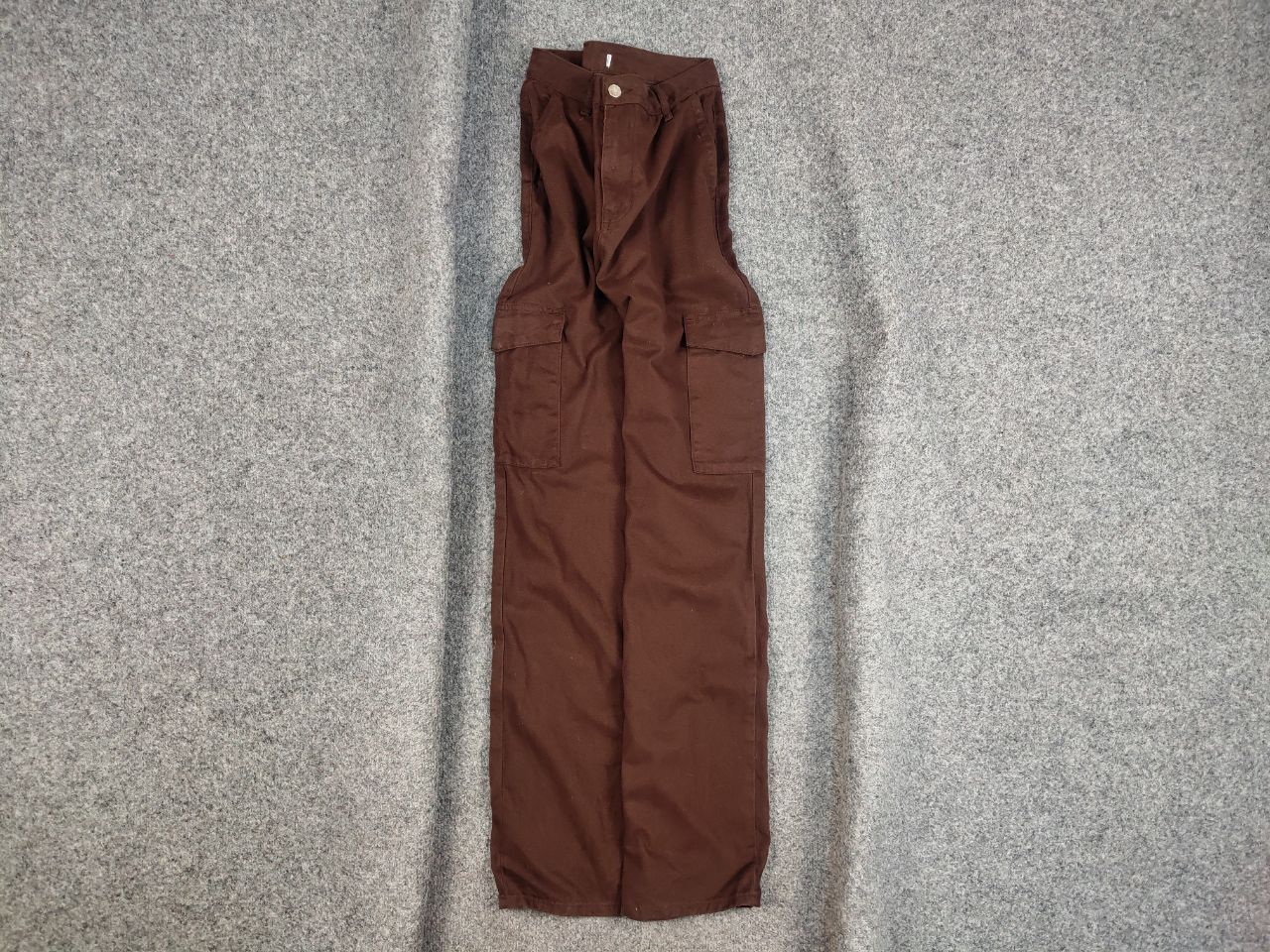 Japanese Brand Vintage 90's Japanese Brown Beggy Cargo Pants Y2K Hype Style Size US 30 / EU 46 - 1 Thumbnail