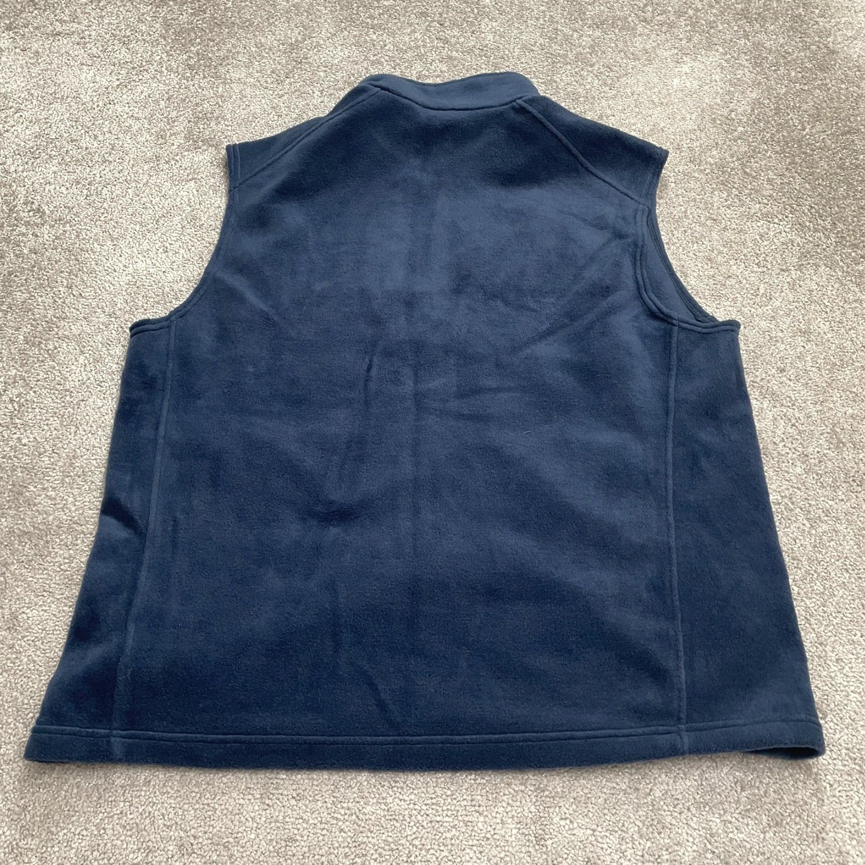 Vintage Columbia Vest Mens XL Blue Full Zip Fleece Steens Mountain Outdoor Hiking Jacket/Coat Mid-Length Stand-Up Collar Breathable Pockets Reg Size US XL / EU 56 / 4 - 2 Thumbnail