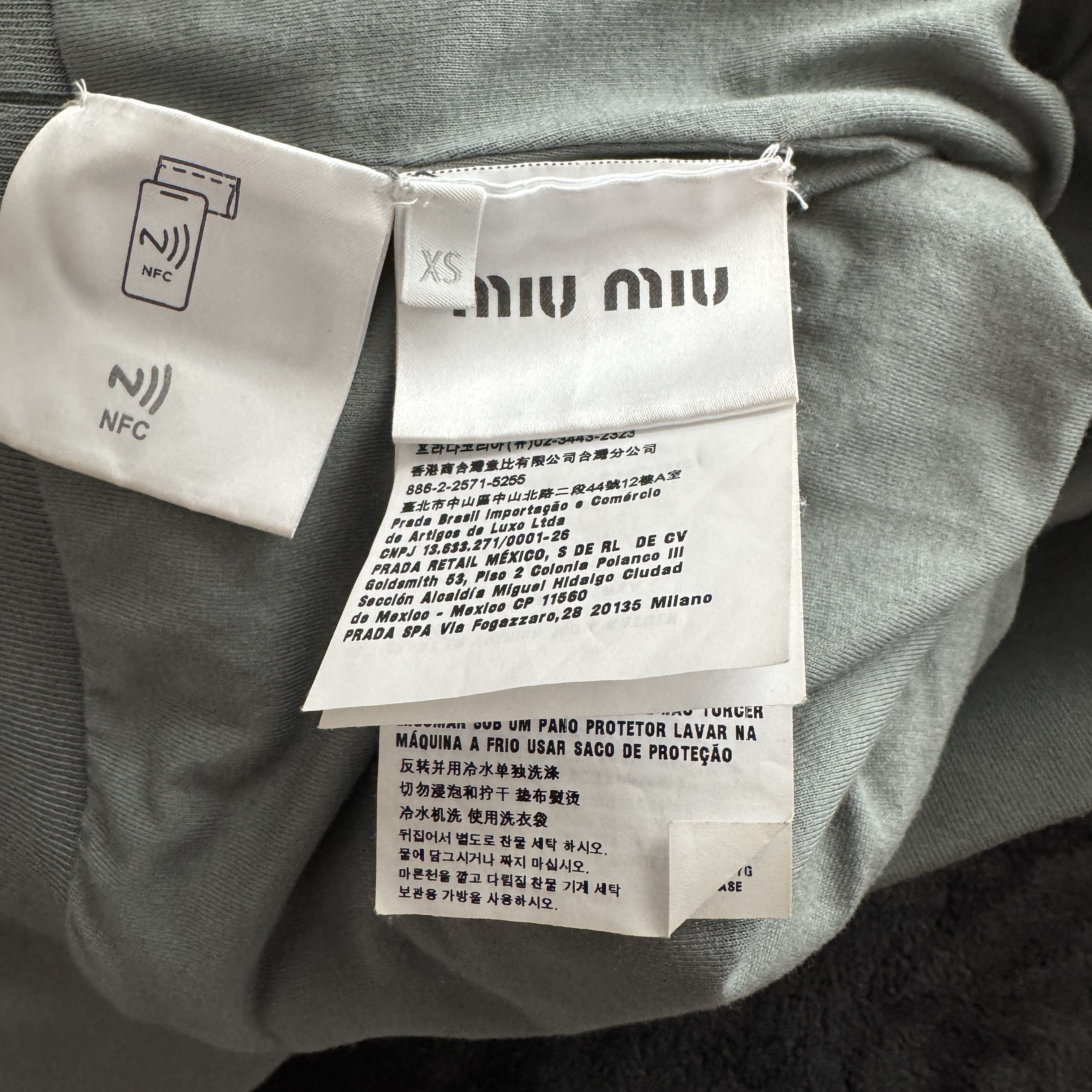 Miu Miu Miu Miu Overdyed Zip-Up Size US XS / EU 42 / 0 - 6 Thumbnail