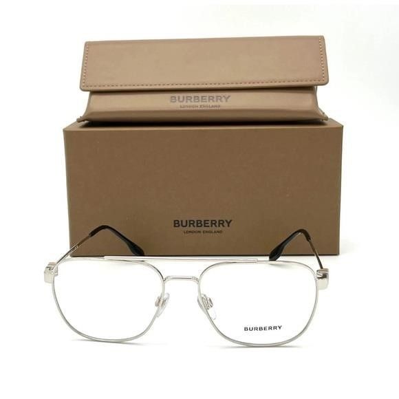Burberry Authentic New BURBERRY MICHAEL BE1377 1005 Silver / Demo Len Size ONE SIZE - 4 Thumbnail