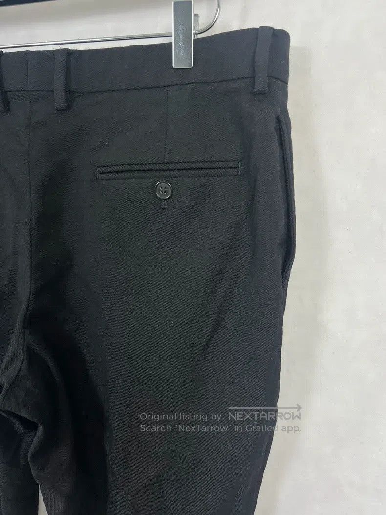 Saint Laurent Paris Saint Laurent Paris Black Basic Wool Trousers Size US 38 / EU 54 - 4 Thumbnail