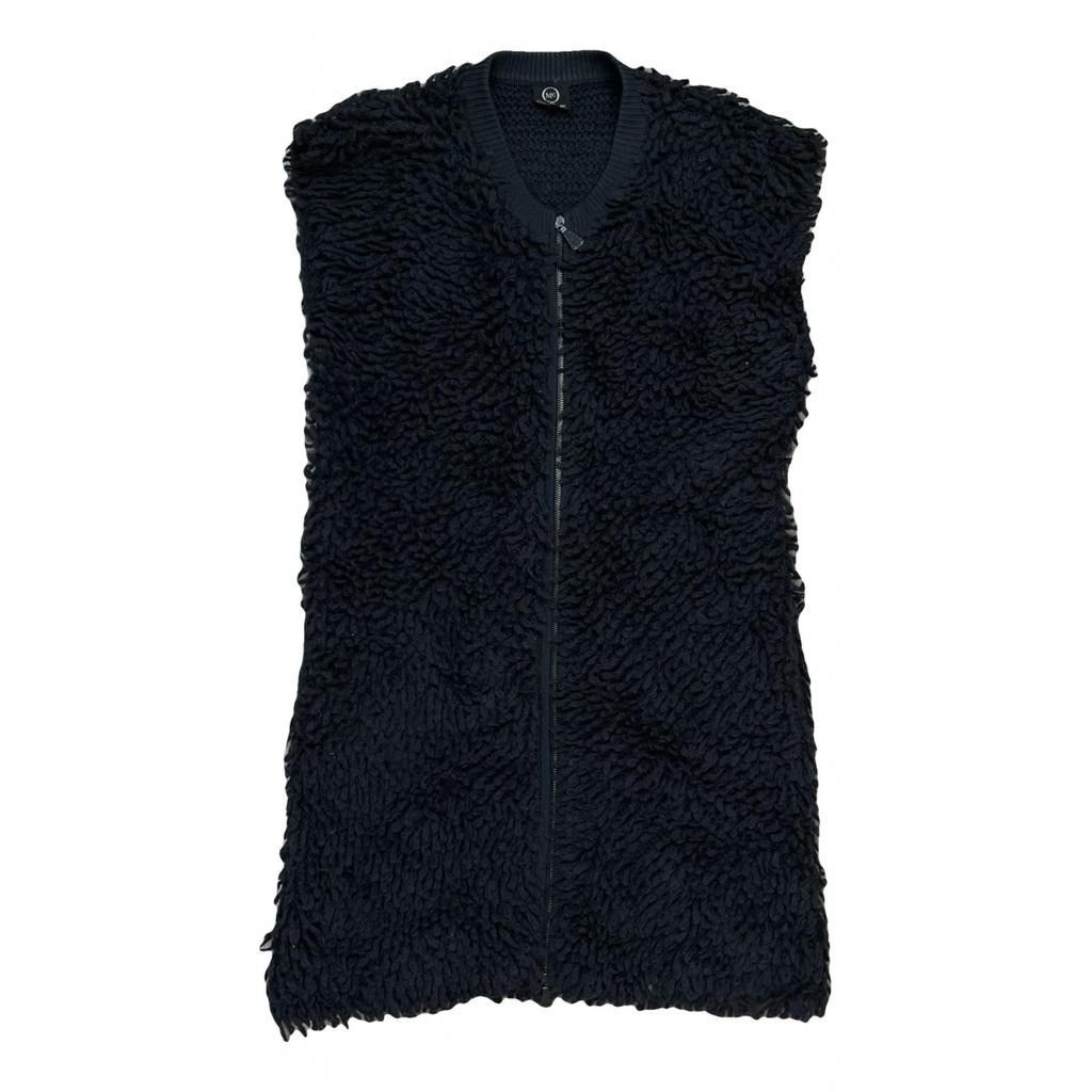 image of Alexander Mcqueen Wool Knit Coat/cardigan in Grey, Women's (Size Medium)