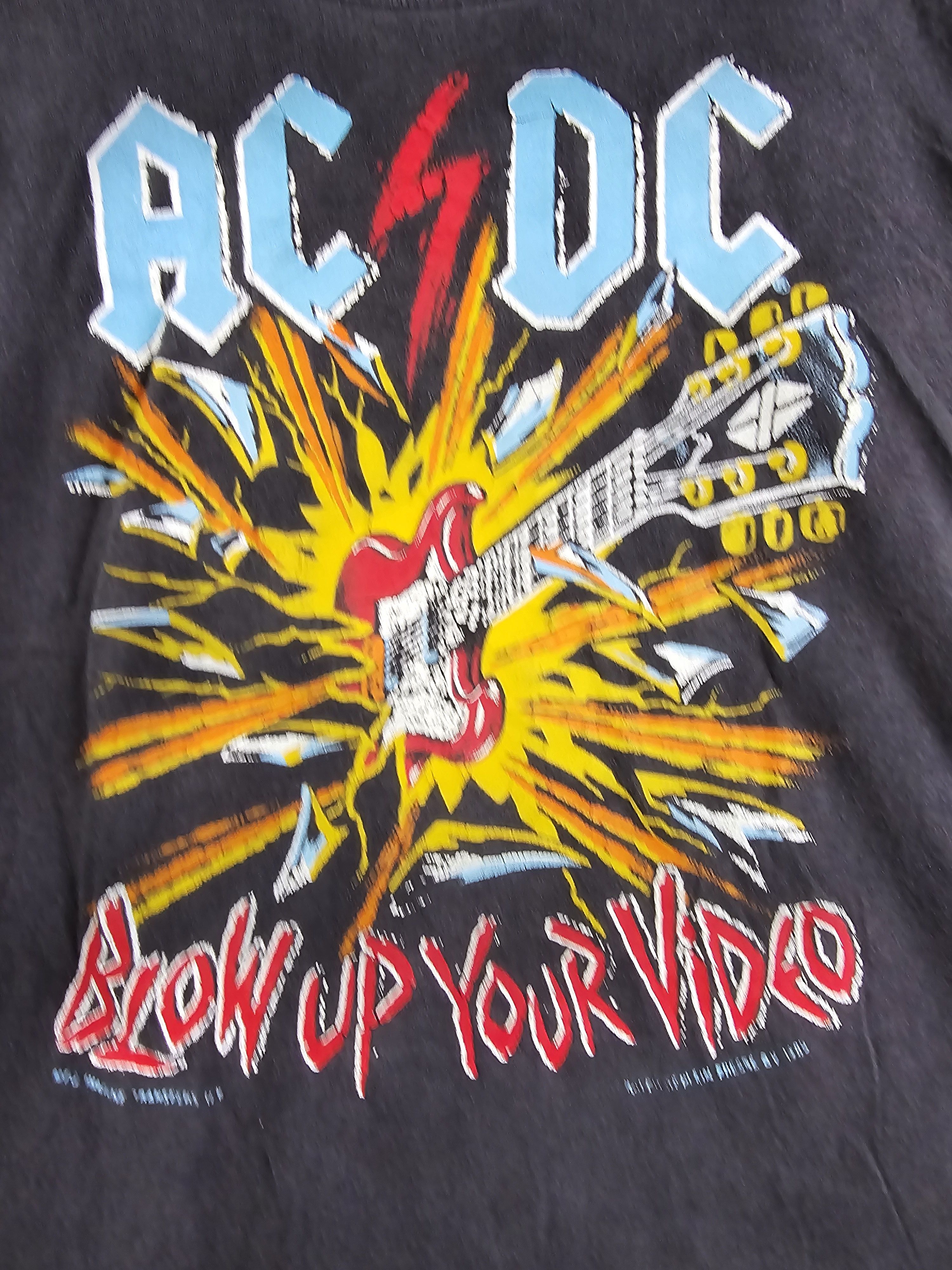 AC/DC × Band Tees × Vintage 1985 ACDC Blow Up Your Video XL 22.5" 27" Size US XL / EU 56 / 4 - 5 Thumbnail