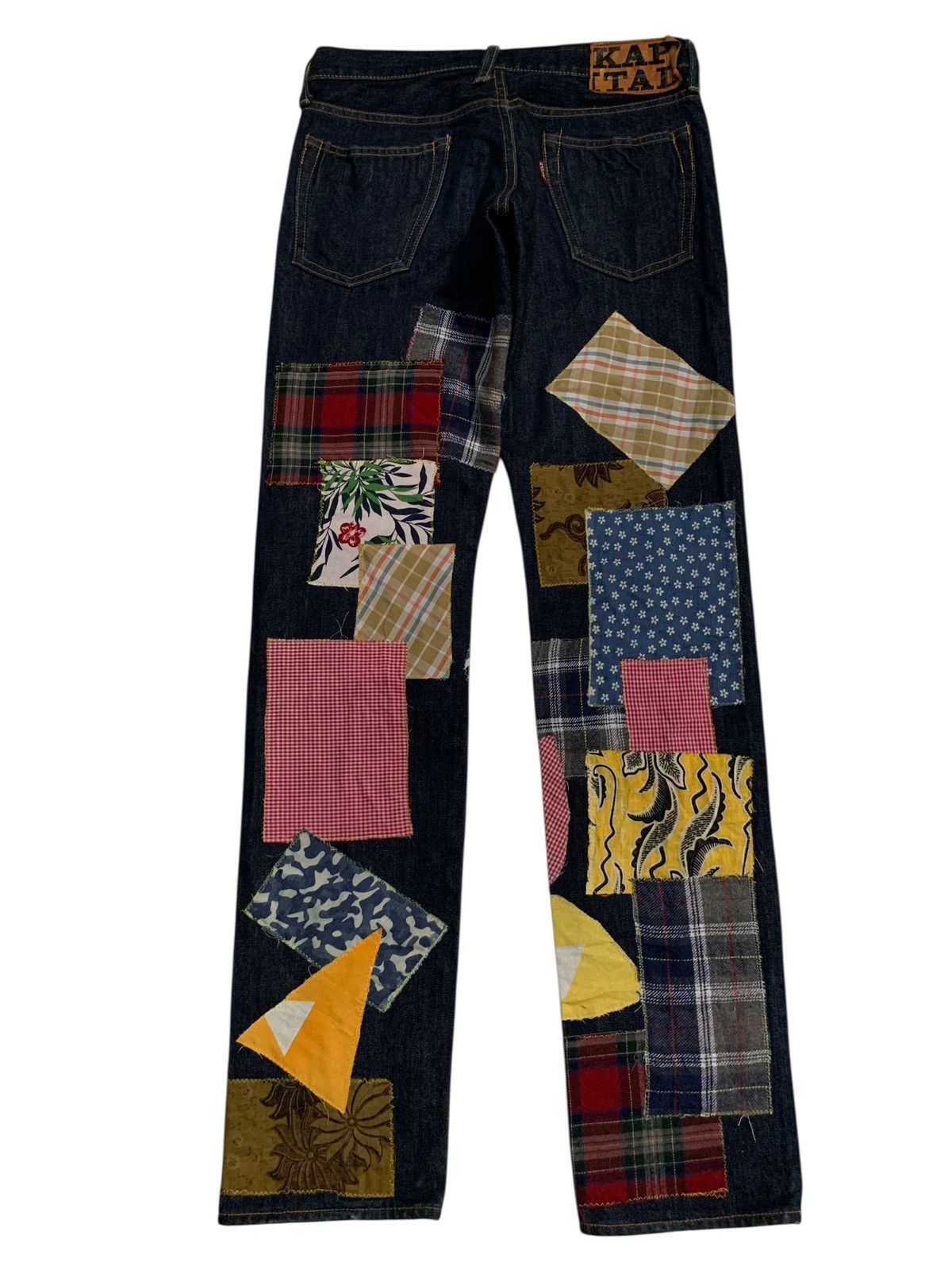 Kapital KAPITAL PATCHWORK HIPPIES STYLE REWORK JAPANESE INSANE DENIM Size US 29 - 2 Thumbnail
