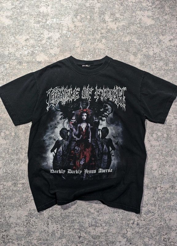 Band Tees × Vintage vintage 00s cradle of filth black metal band tshirt Size US S / EU 44-46 / 1 - 1 Thumbnail