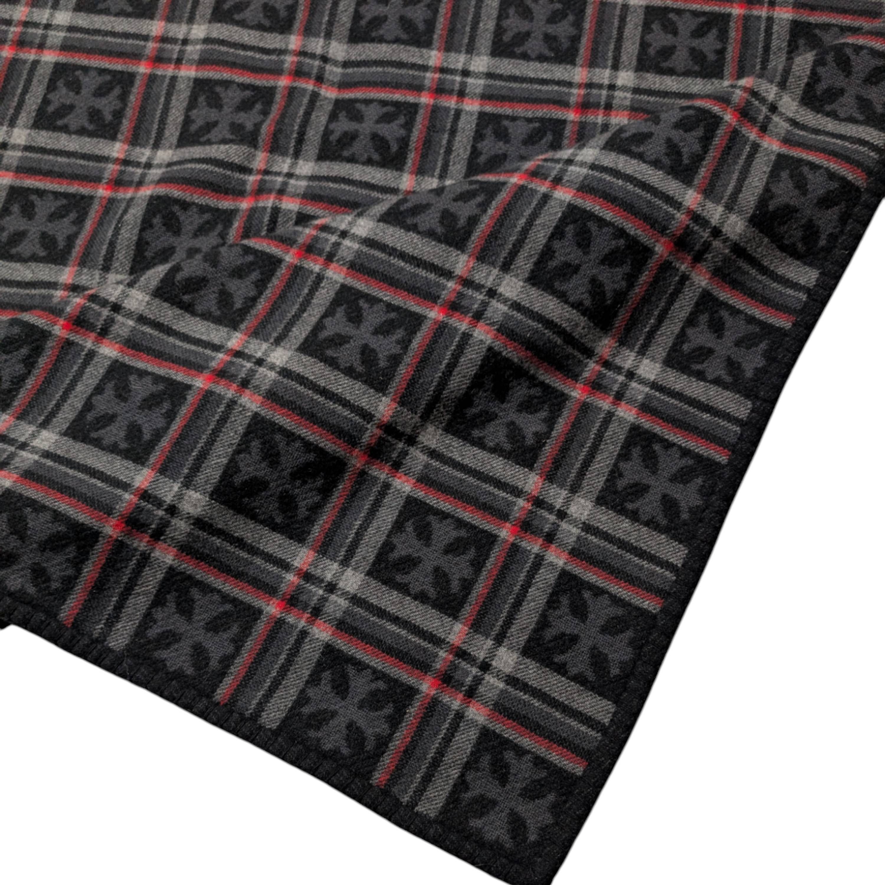 Chrome Hearts CH CROSS PLUS CASHMERE BLANKET REVERSIBLE PLAID JACQUARD Size ONE SIZE - 1 Thumbnail