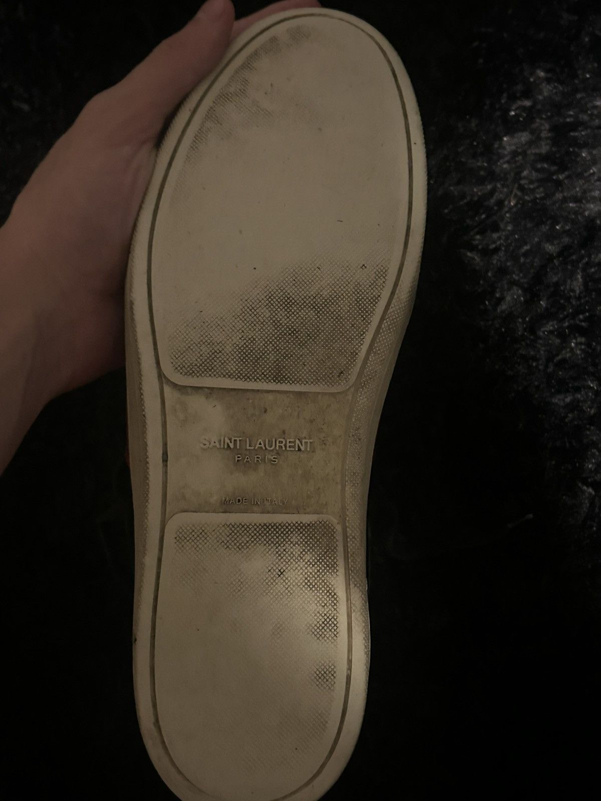 Saint Laurent Paris ysl high top sneaker Size US 11 / EU 44 - 3 Thumbnail