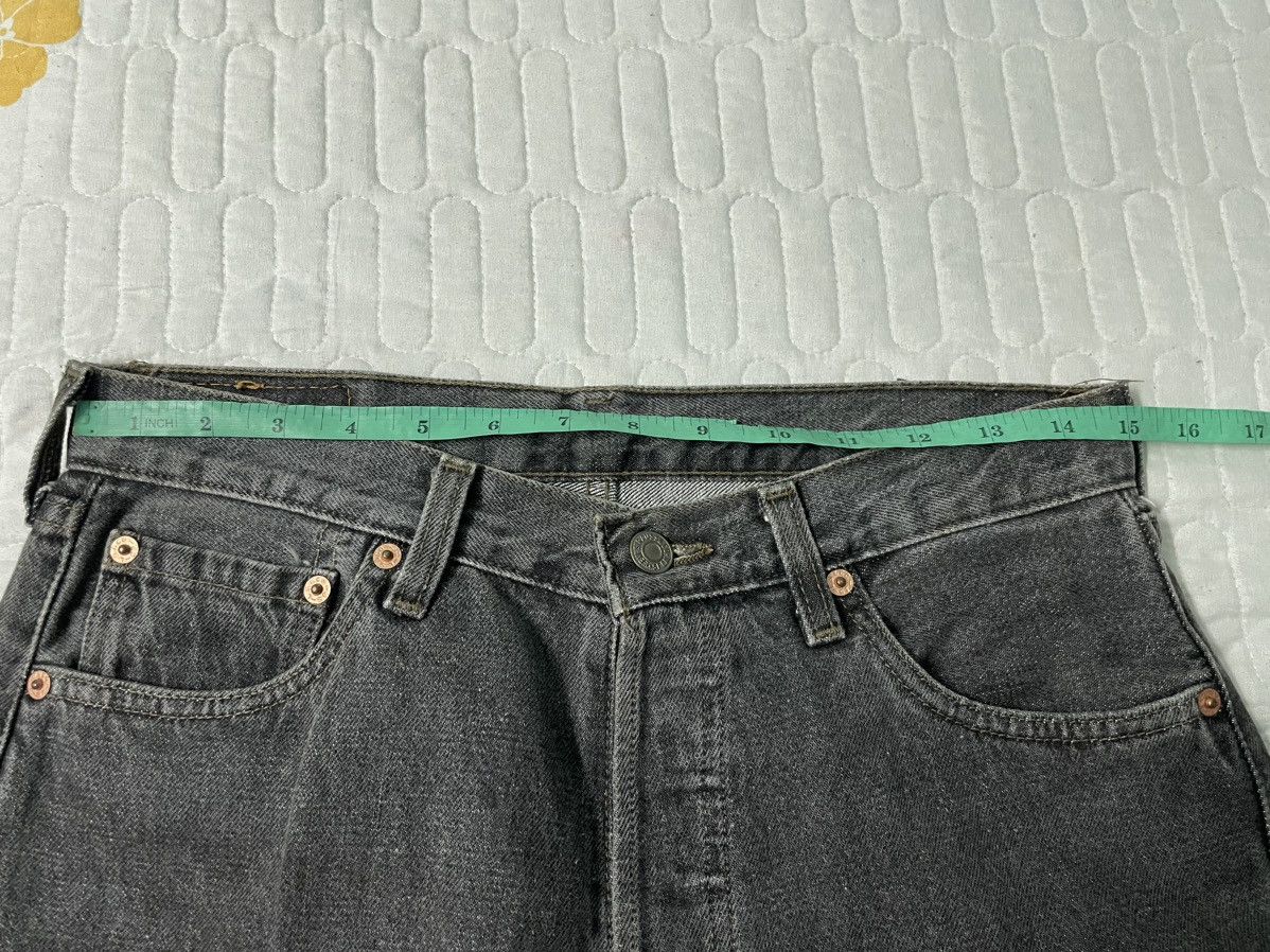 Levi's Vintage 90s Levis 501 All Black Jeans 30x32 Size US 30 / EU 46 - 10 Thumbnail