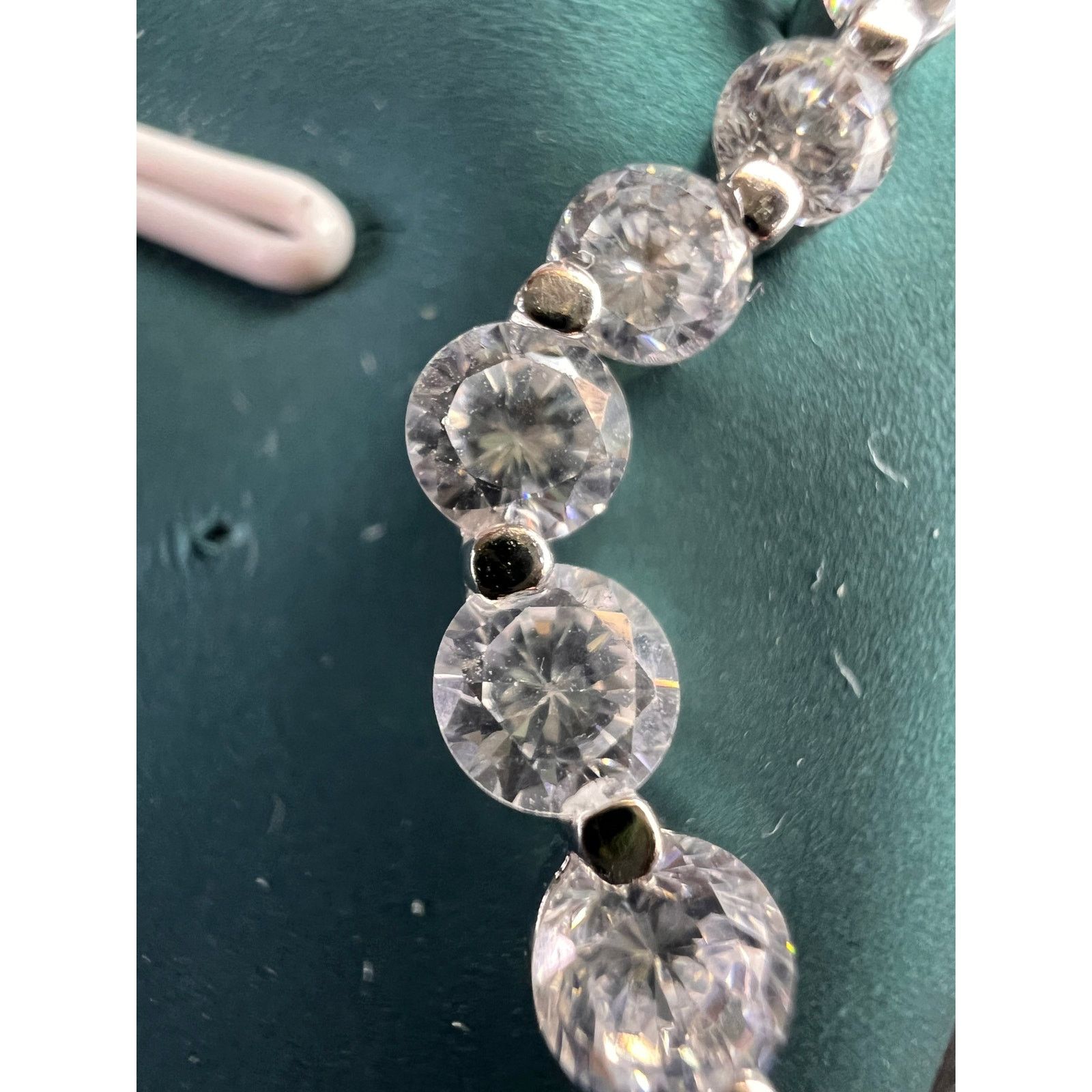 Other Curvy CZ earrings in 925 sterling silver Size ONE SIZE - 2 Thumbnail