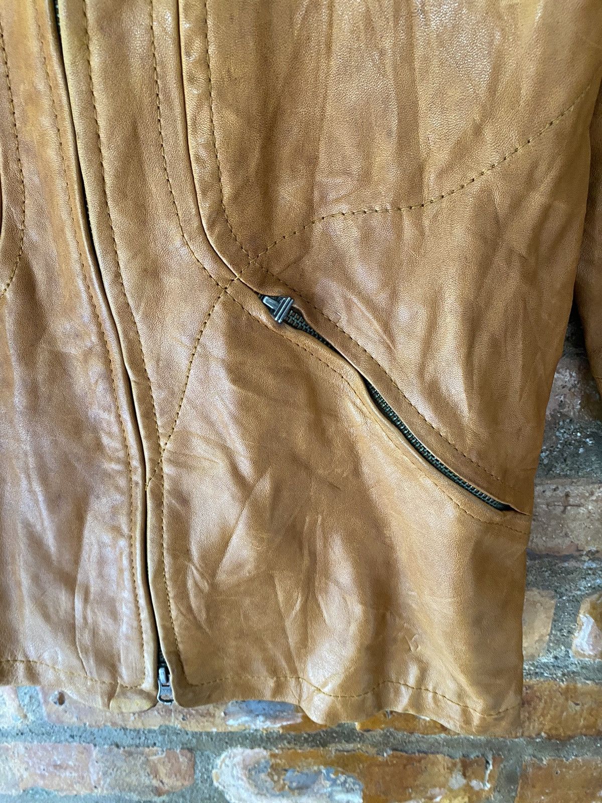 TALKING ABOUT THE ABSTRACTION 🔥🔥🔥TATA Multi Zipper lamb Leather Jacket Size US M / EU 48-50 / 2 - 9 Thumbnail