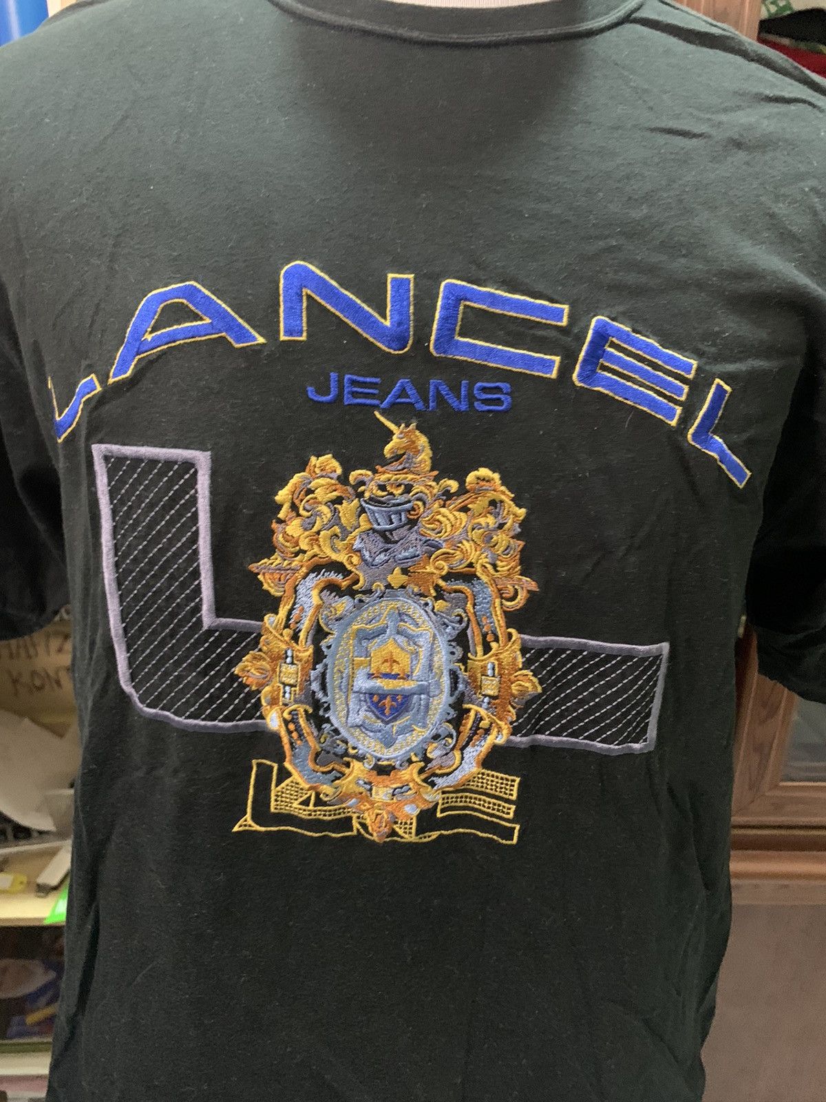 Lancel × Vintage Lancel jeans black tee Size US L / EU 52-54 / 3 - 2 Thumbnail