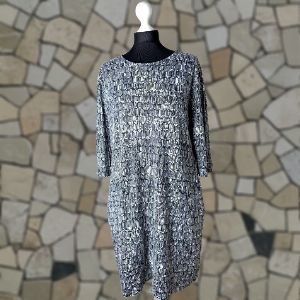 Marimekko Marimekko Dress Womens L Multicoloured A-Line Short Black White - 100% Genuine Item? Mens Womens Girls Size L / US 10 / IT 46 - 1 Thumbnail