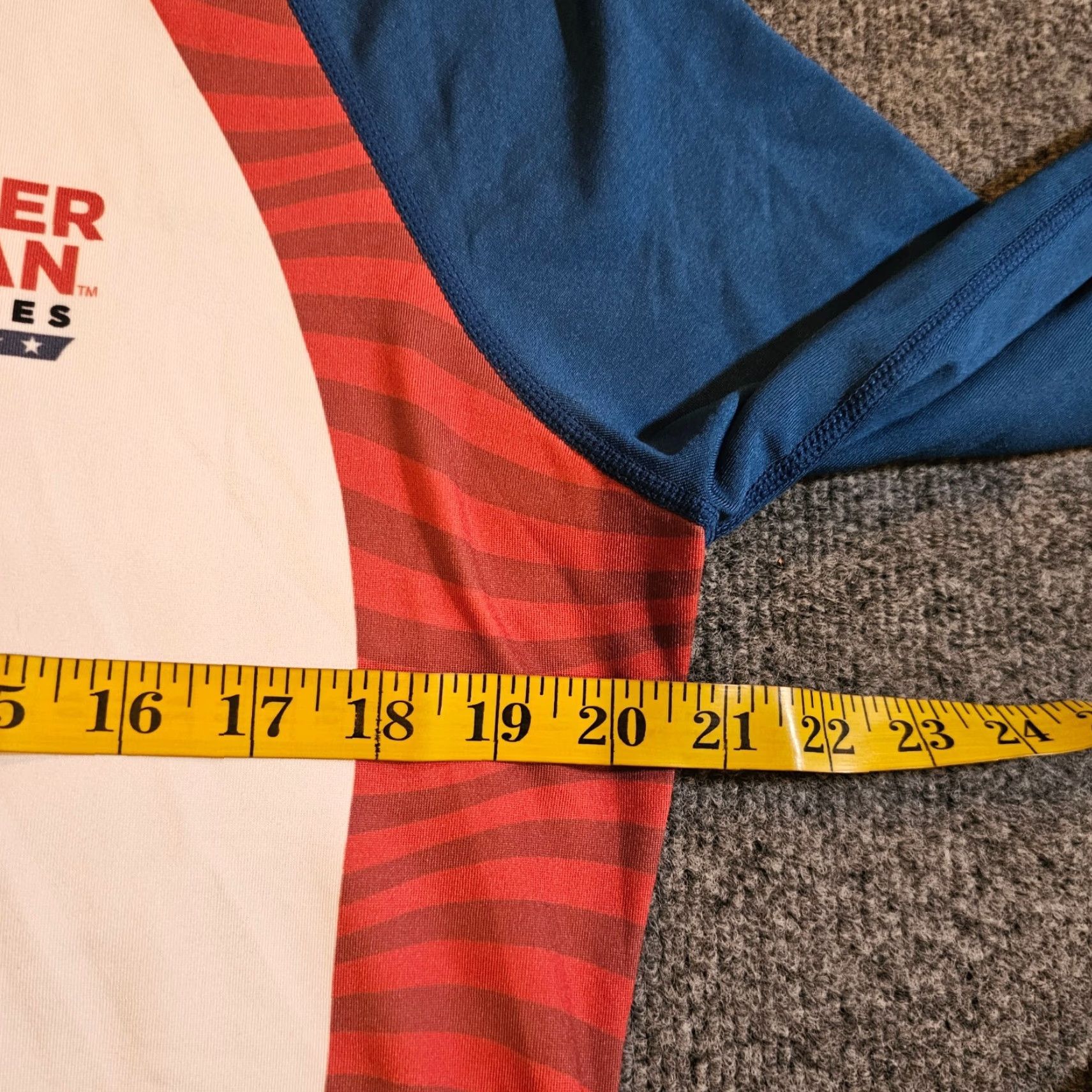 Vintage VINTAGE Running Man Top Womens Large White Red Wonder Woman 1/4 Zip Long Sleeve Athletic Size L / US 10 / IT 46 - 6 Thumbnail