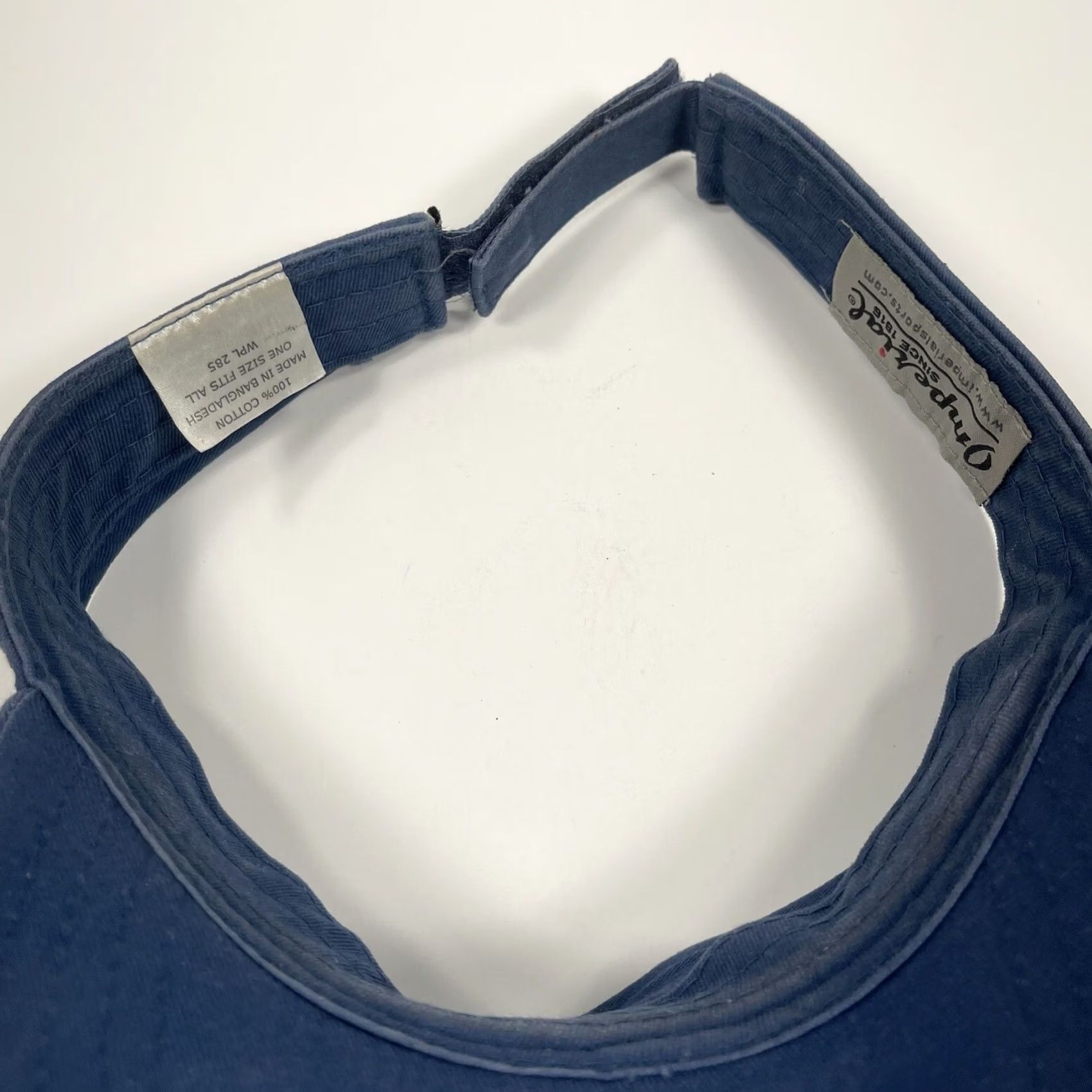 Imperial Imperial Visor Hat Cap Adult Blue Adjustable One Size Fits Most 1961 Patch Unisex Adults Cap Size ONE SIZE - 6 Thumbnail