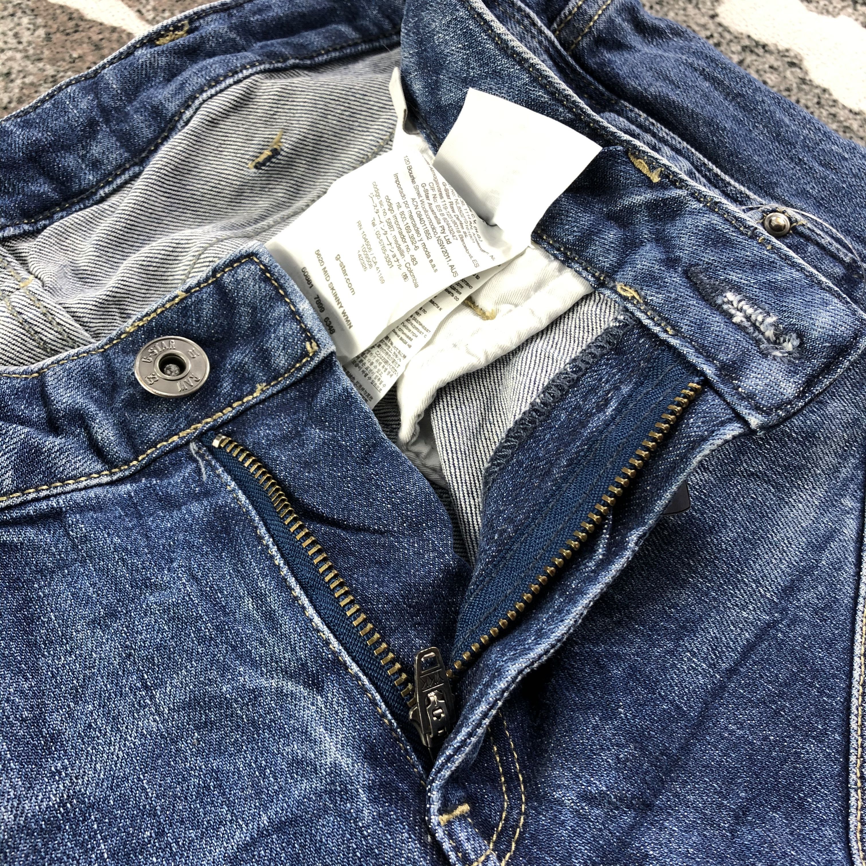 G-Star G Star Jeans Mid Skinny Denim KJ1493 Size US 27 - 7 Thumbnail