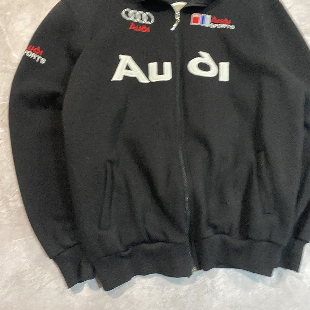 Audi × Vintage VINTAGE AUDI BIG LOGO ZIP SWEATSHIRT RACING BIG LOGO 00s Size US XL / EU 56 / 4 - 5 Thumbnail