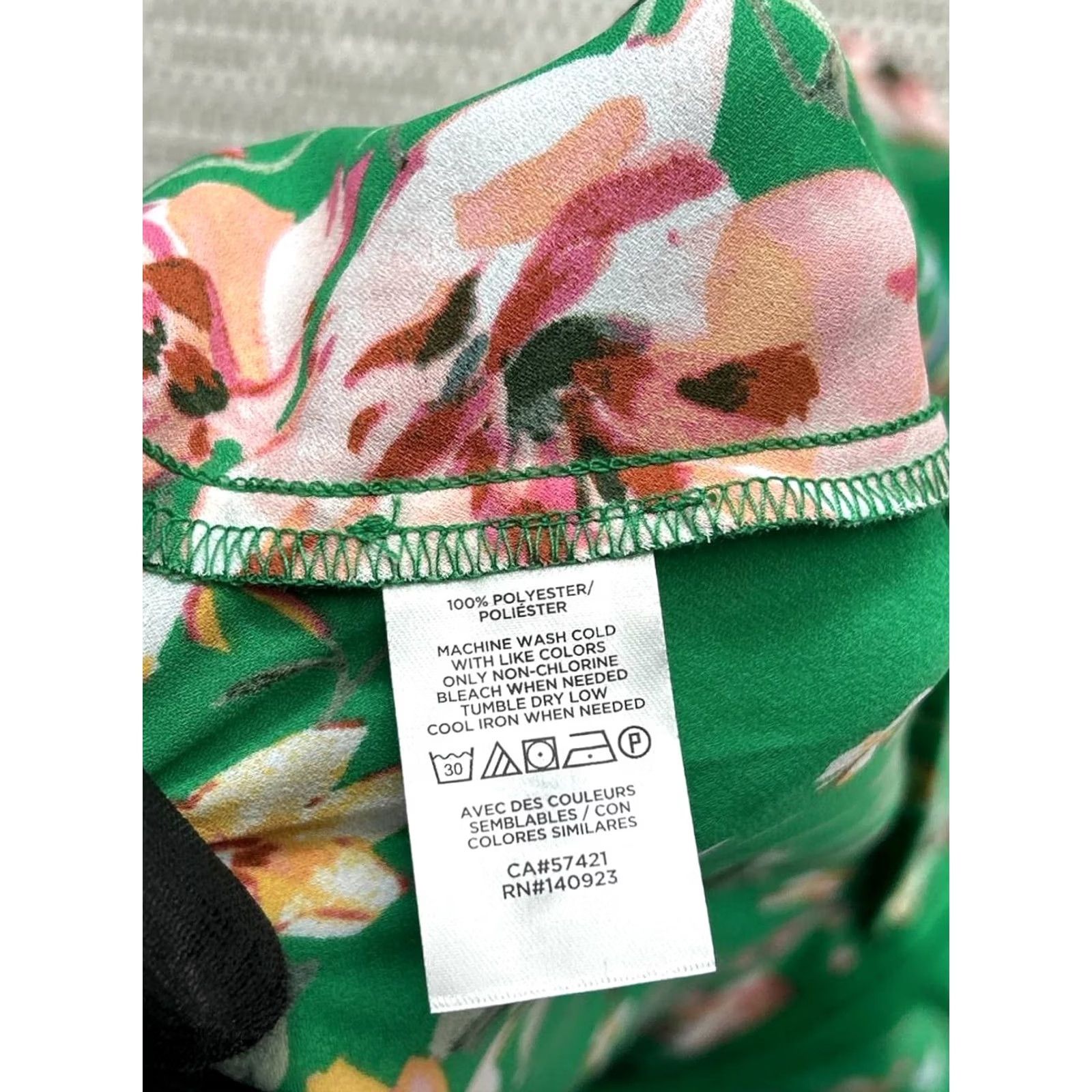 Loft Loft Shirt Womens 12 Green Pink Blue Yellow Floral Blouse New Size XL / US 12-14 / IT 48-50 - 4 Thumbnail
