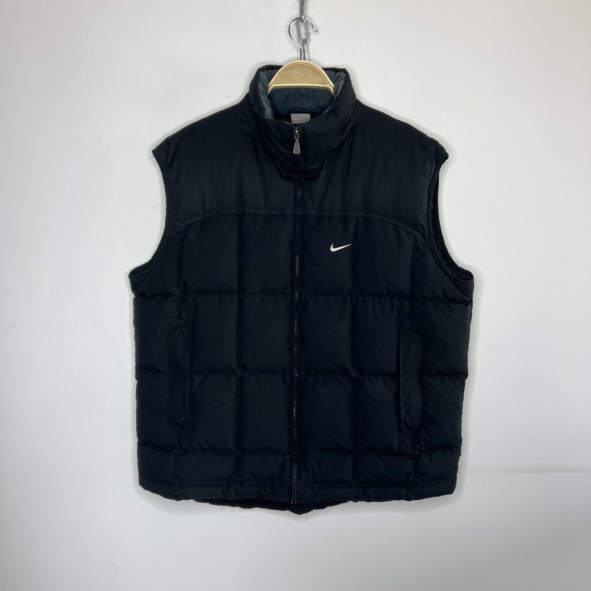 Nike × Vintage Vintage Nike goose down puffer vest back swoosh logo Y2K Size US L / EU 52-54 / 3 - 1 Thumbnail