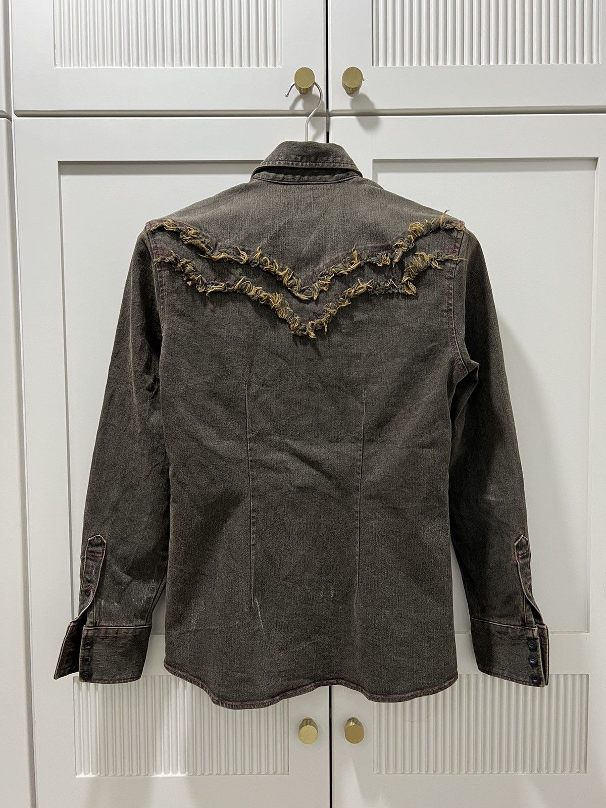 Designer × Japanese Brand × Tornado Mart TORNADO MART LONG SLEEVES DENIME SHIRT BUTTON UP Size US M / EU 48-50 / 2 - 5 Thumbnail