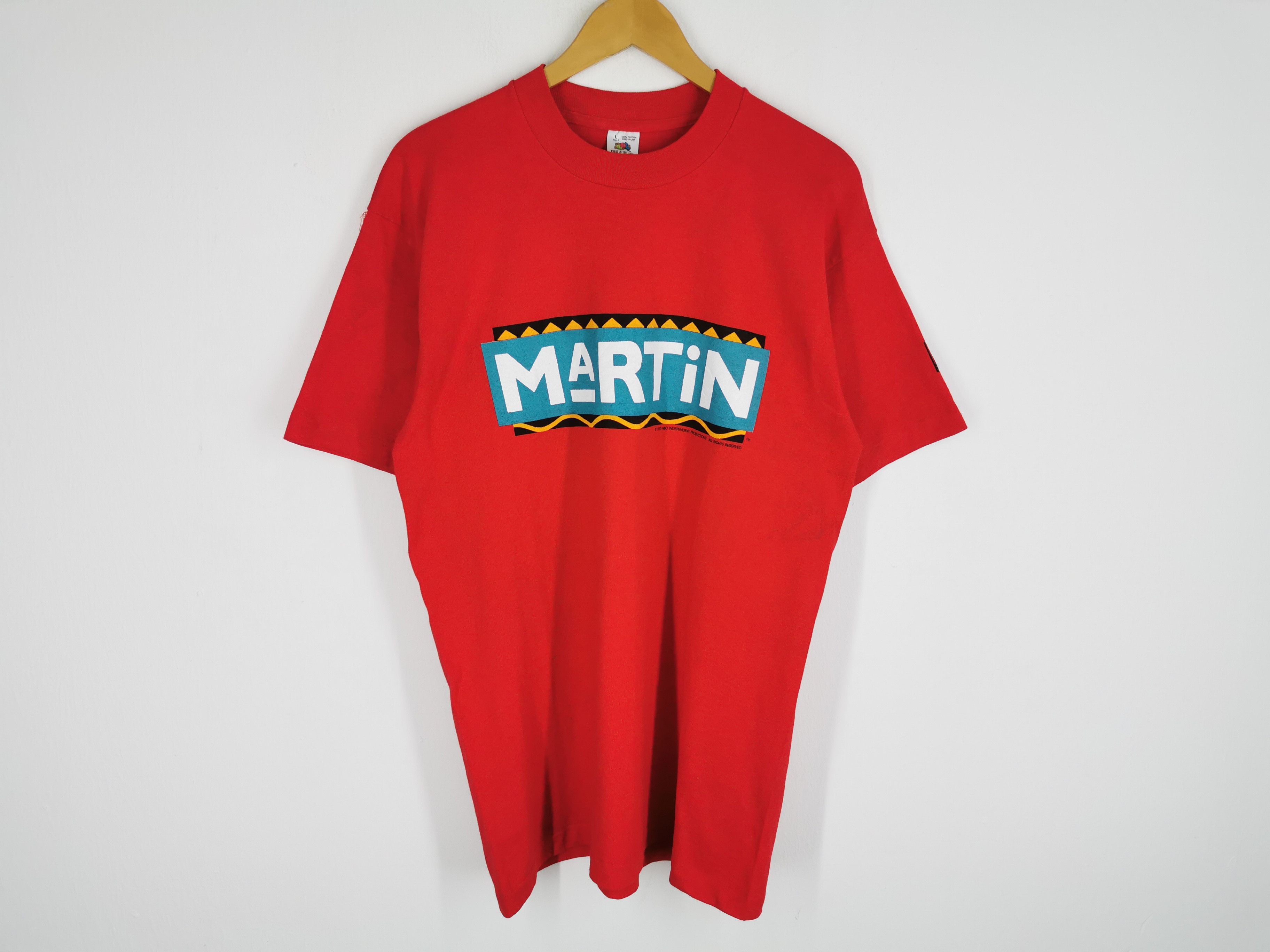 Fruit Of The Loom Vintage 90s Martin American Sitcom by Fruit Of The Loom Tee Size US L / EU 52-54 / 3 - 2 Thumbnail