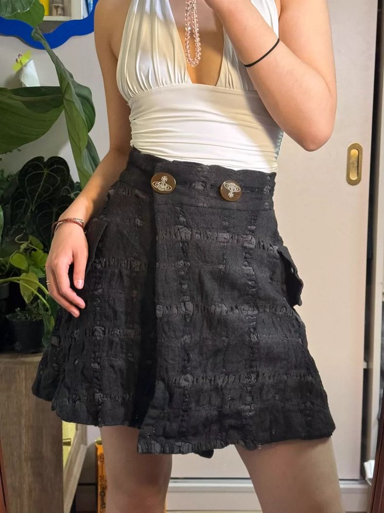 Vivienne Westwood Vivienne Westwood size3 Black cotton caper skirt Size 28" / US 6 / IT 42 - 5 Thumbnail