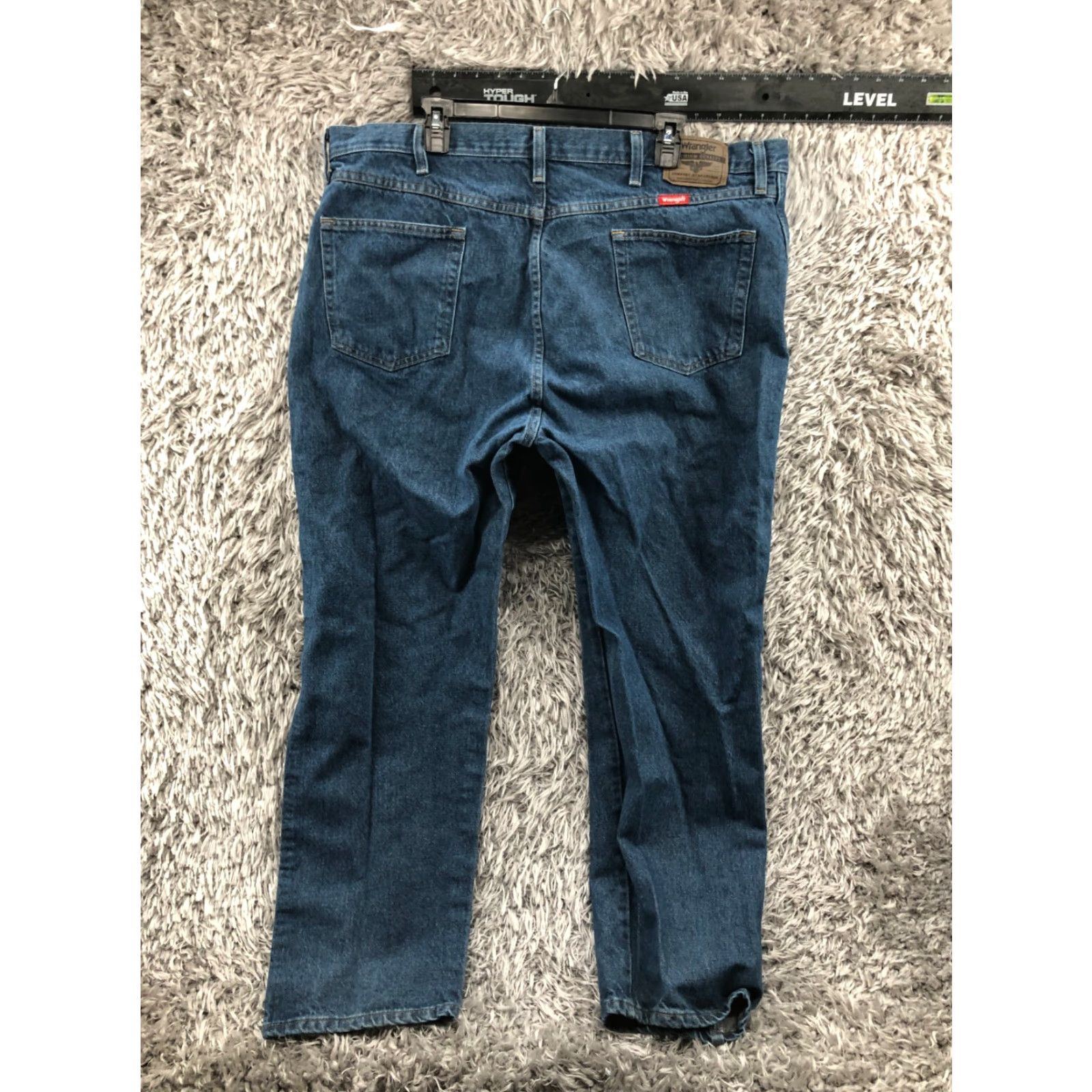 Wrangler Wrangler Jeans 42x30 Regular 5-Pocket Denim Blue Mid Waisted Straight Mens Size US 42 / EU 58 - 5 Thumbnail