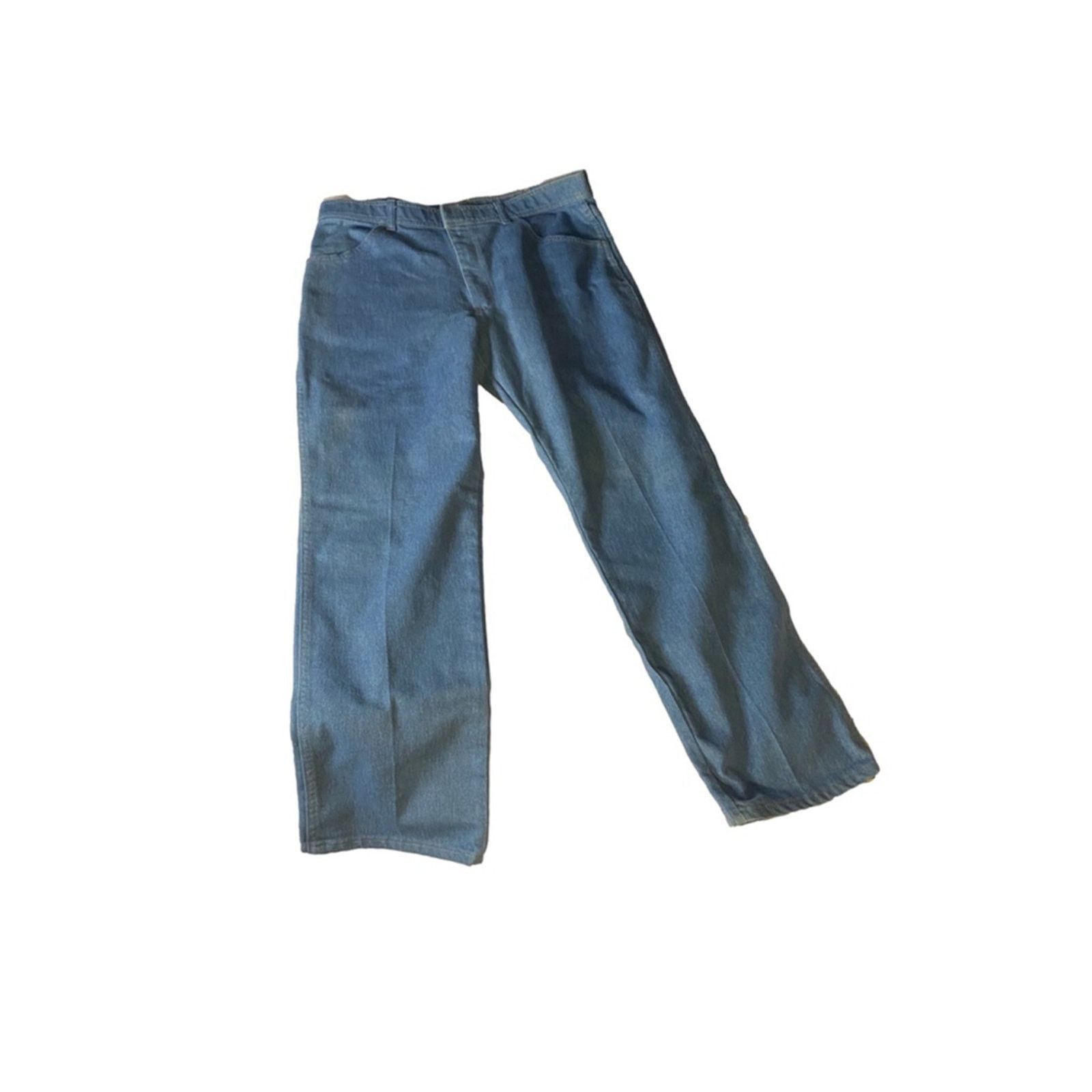 Wrangler Wrangler Regular Fit Jeans 38x32 Light Wash Classic Denim Size US 38 / EU 54 - 2 Thumbnail