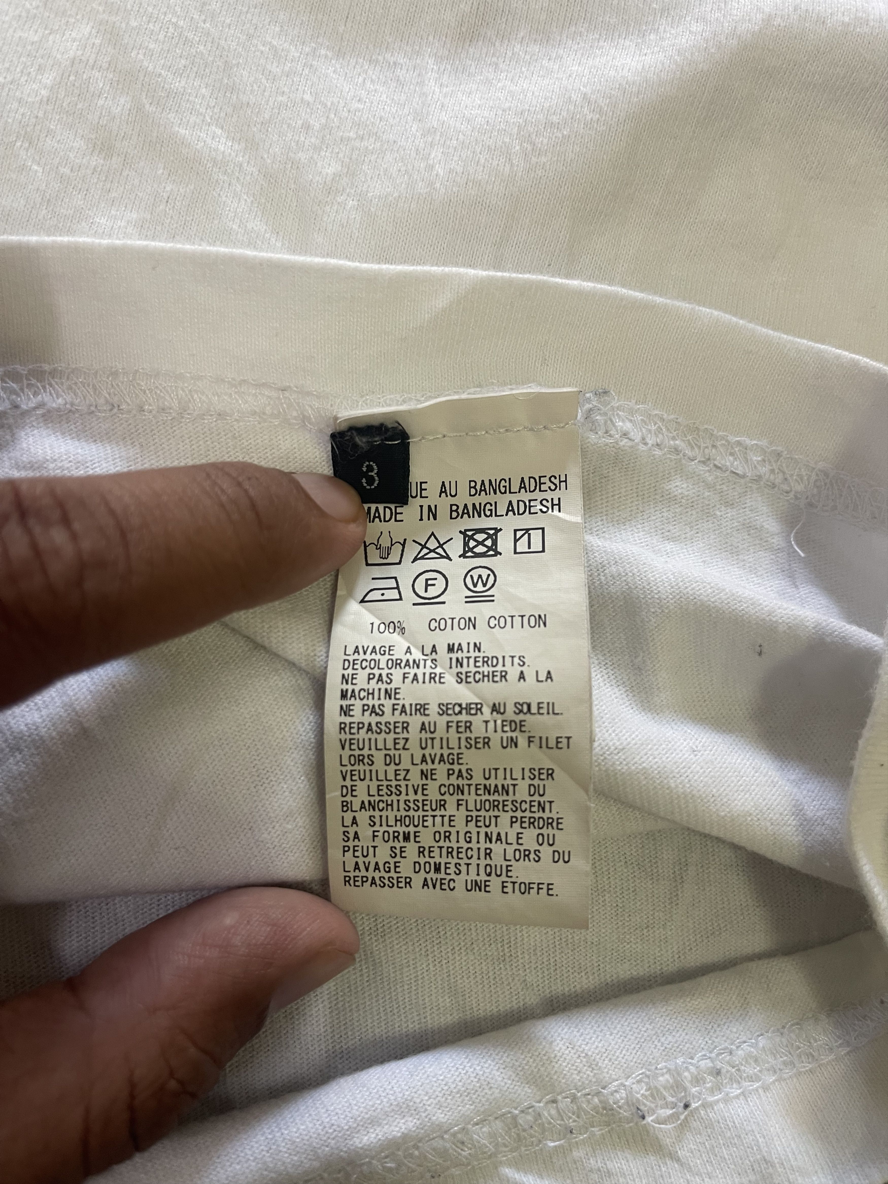 Ground Y Yohji Yamamoto Flip Wording Font White t-shirt size M Size US M / EU 48-50 / 2 - 10 Thumbnail
