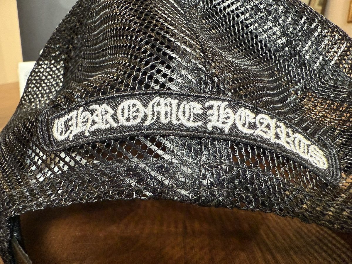 Chrome Hearts Chrome Hearts Black Triple Cross Leather Trucker Hat Size ONE SIZE - 8 Thumbnail
