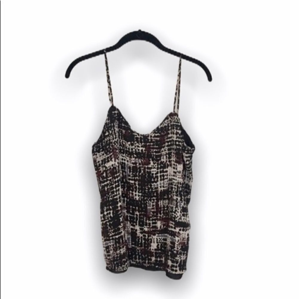 Other Valette Double Layer Tank Top Sz S Abstract Print Cami Size S / US 4 / IT 40 - 2 Thumbnail