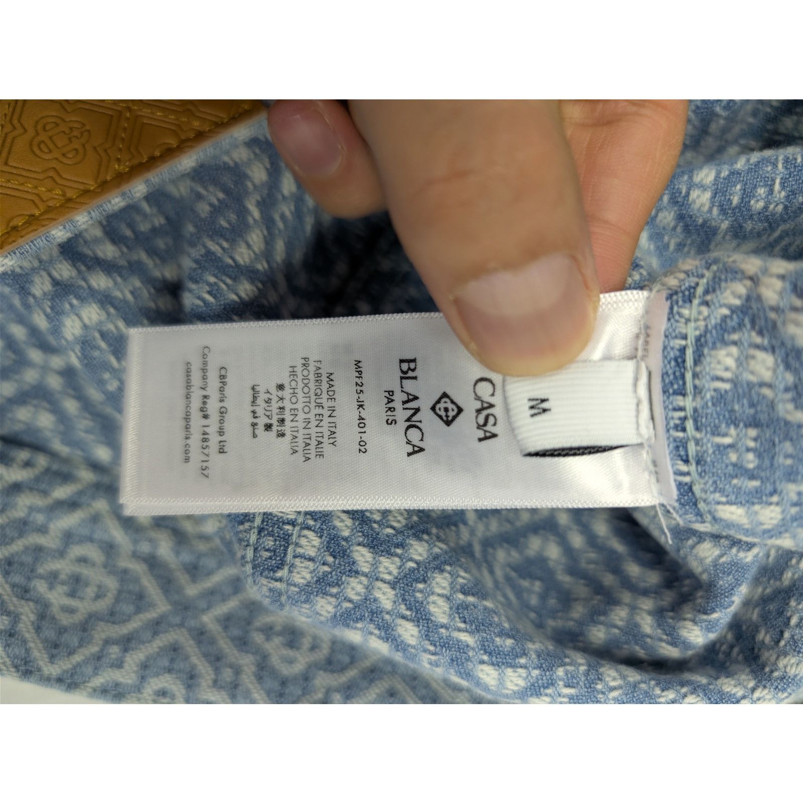Casablanca o1rshd1 Monogram Denim Jacket in Blue Size US M / EU 48-50 / 2 - 17 Thumbnail