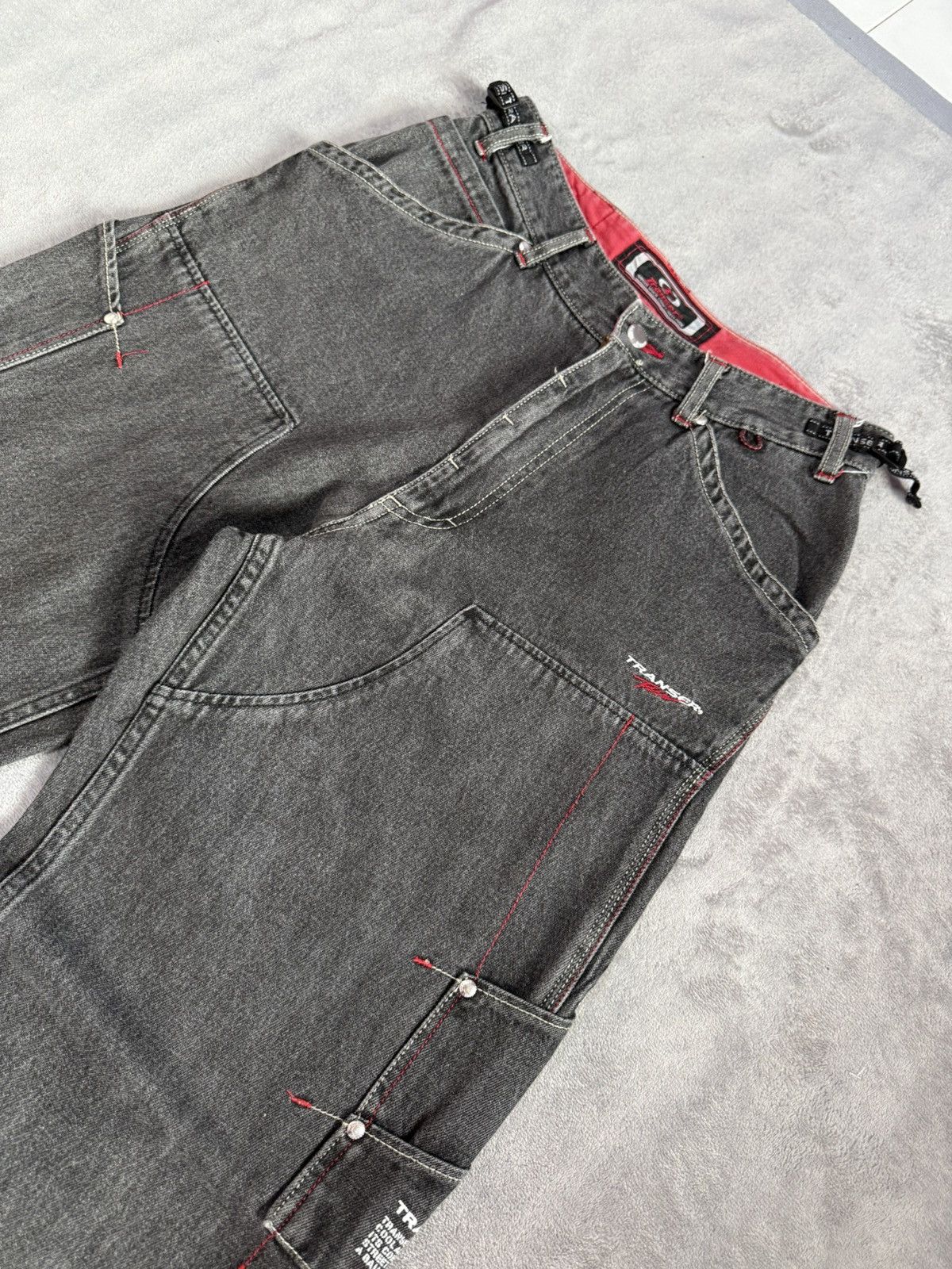 JNCO × Southpole Y2K Transer Double Knee Skate Baggy Jeans Size US 30 / EU 46 - 6 Thumbnail