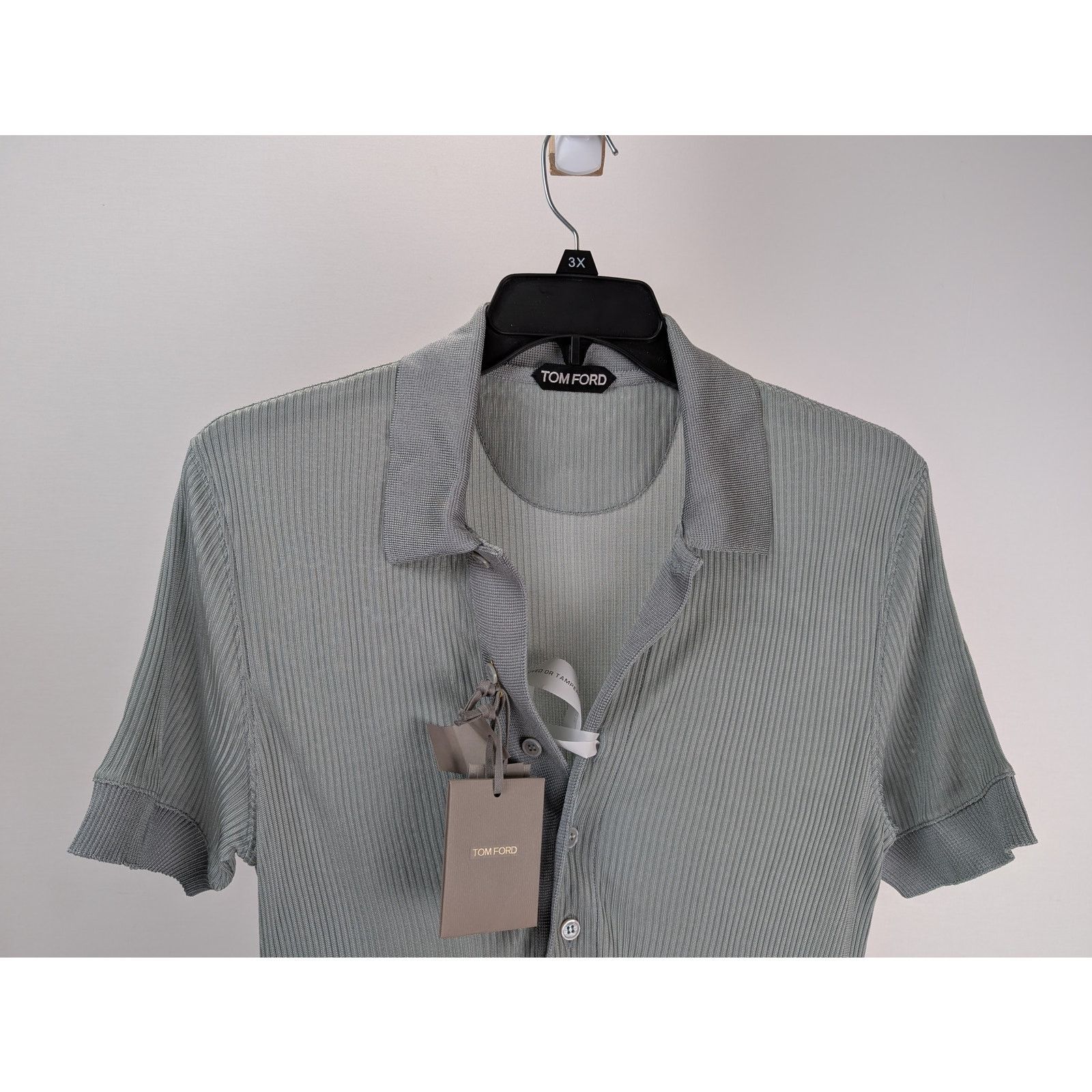Tom Ford o1rshd1 CC20 Polo Shirt in Light Blue Size US M / EU 48-50 / 2 - 2 Thumbnail