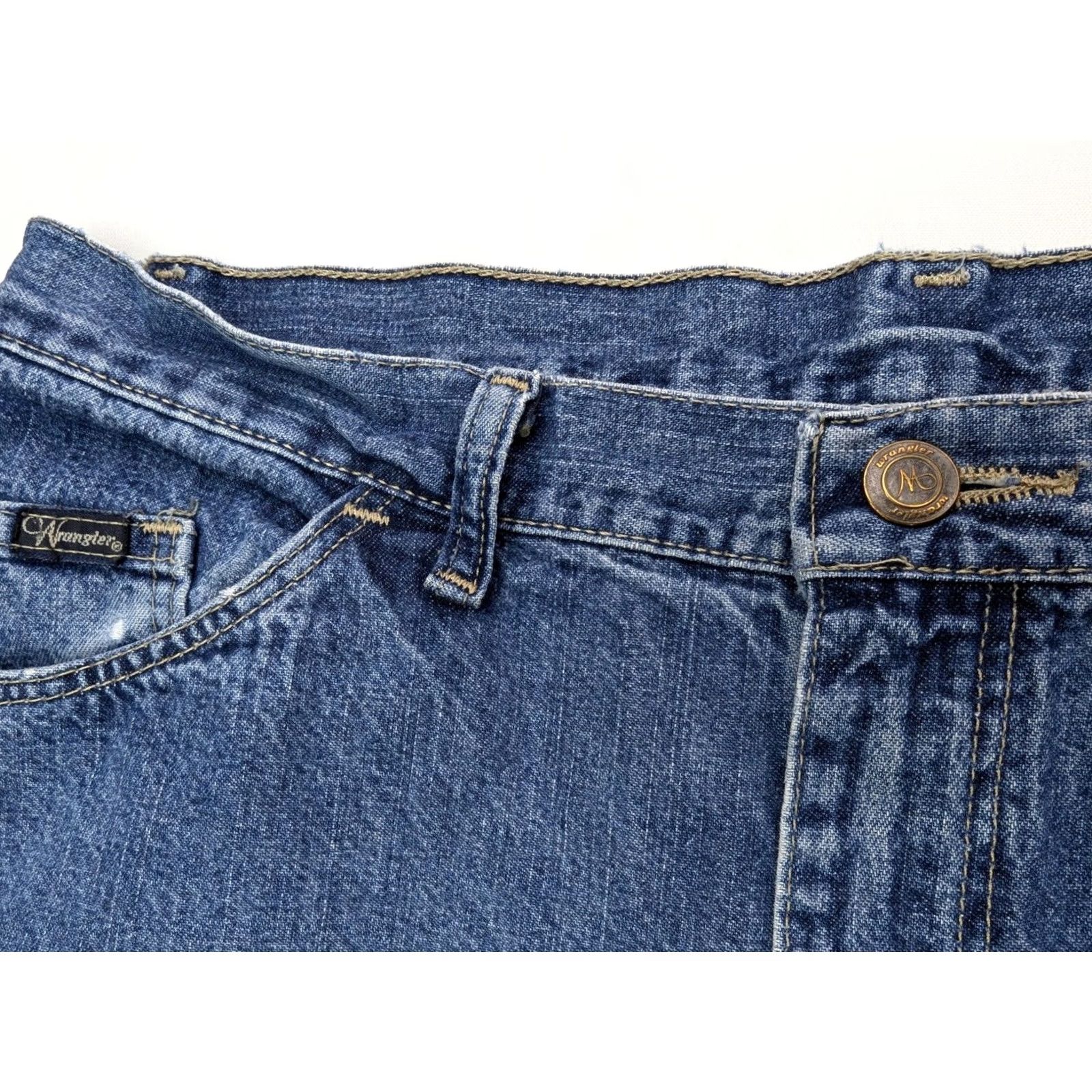 Wrangler Wrangler VTG Classic Straight Leg Cotton Denim Jeans Women 12x30 TRUE 32x29 Size 34" / US 12 / IT 48 - 7 Thumbnail