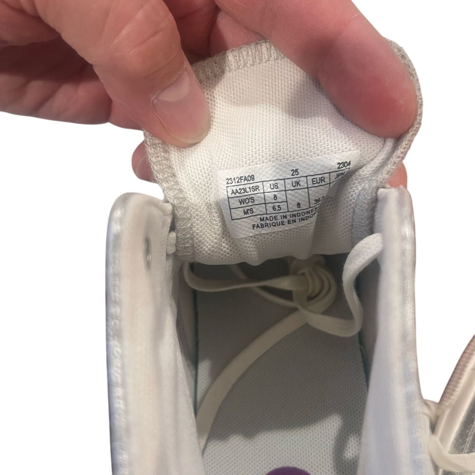P.F. Flyers P.F. Flyers Silver and White High-Top Sneakers Size US 8 / IT 38 - 6 Thumbnail