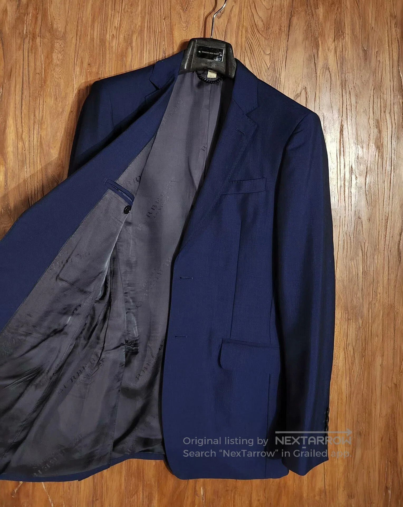 Burberry Dark Blue Suit Set.