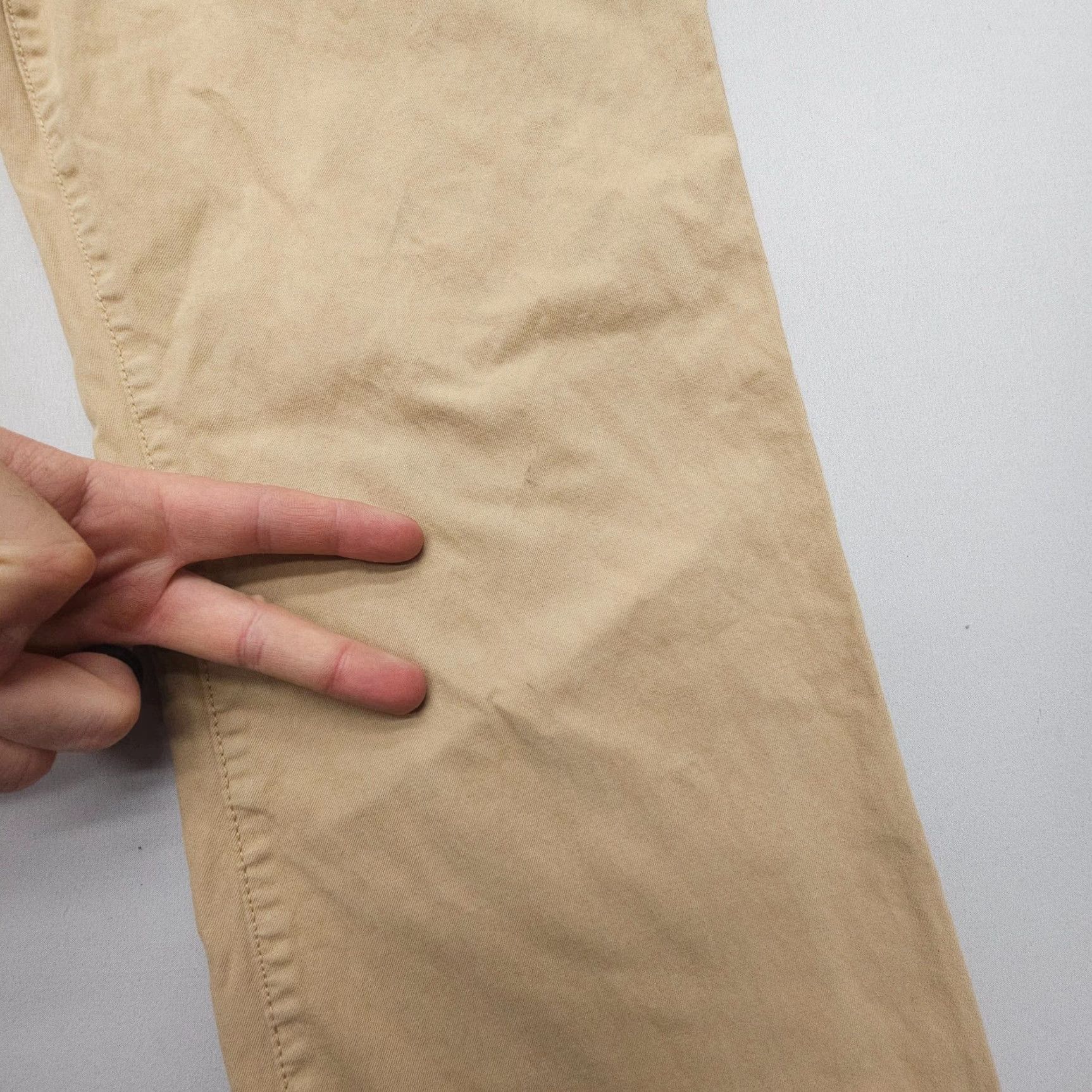 American Eagle Outfitters American Eagle Original Straight Chino Pants Mens 32 Tan Cotton Size US 32 / EU 48 - 3 Thumbnail