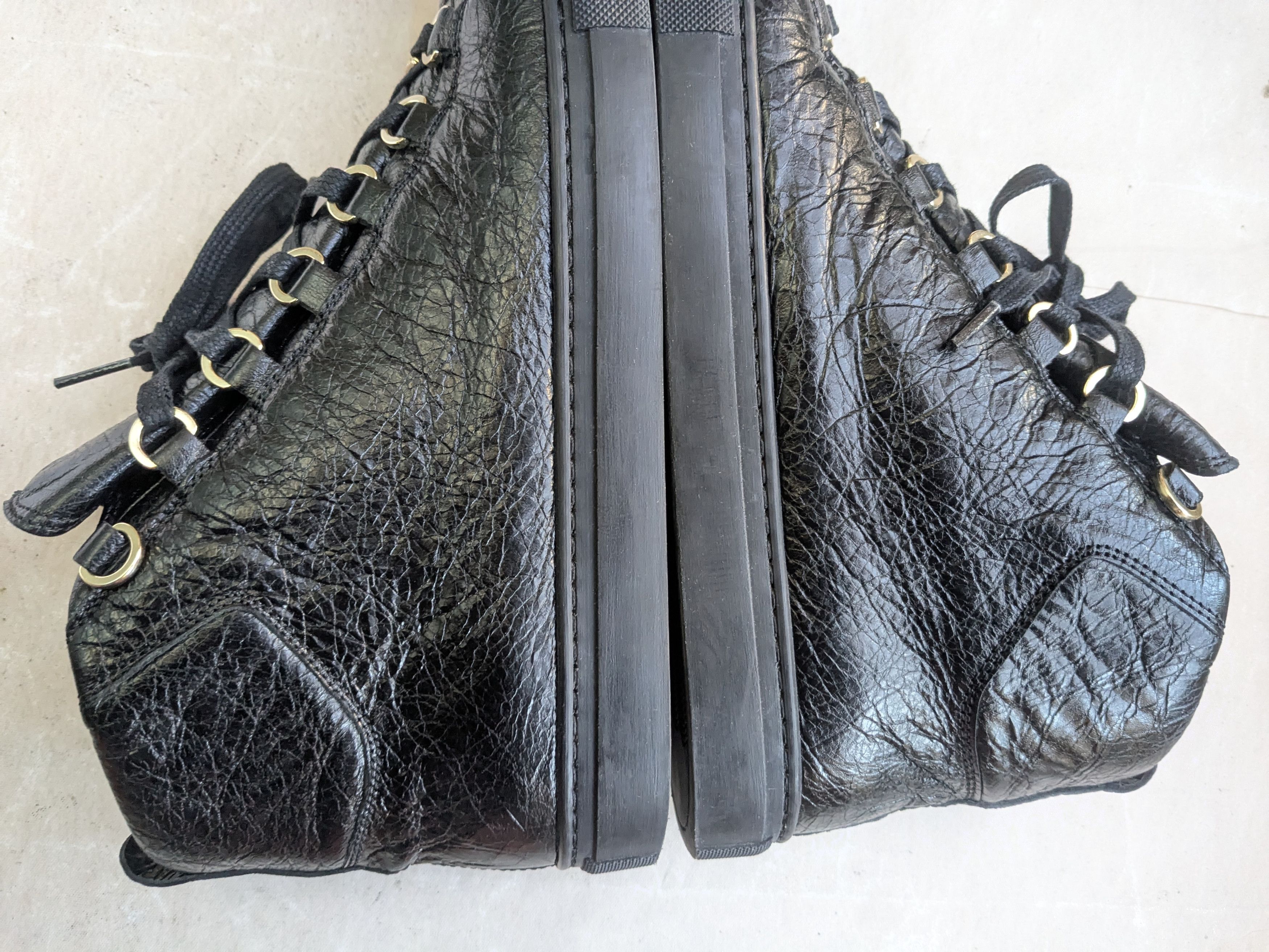 Balenciaga Balenciaga Arena High Top Sneaker Triple Black 8 Size US 8 / EU 41 - 9 Thumbnail