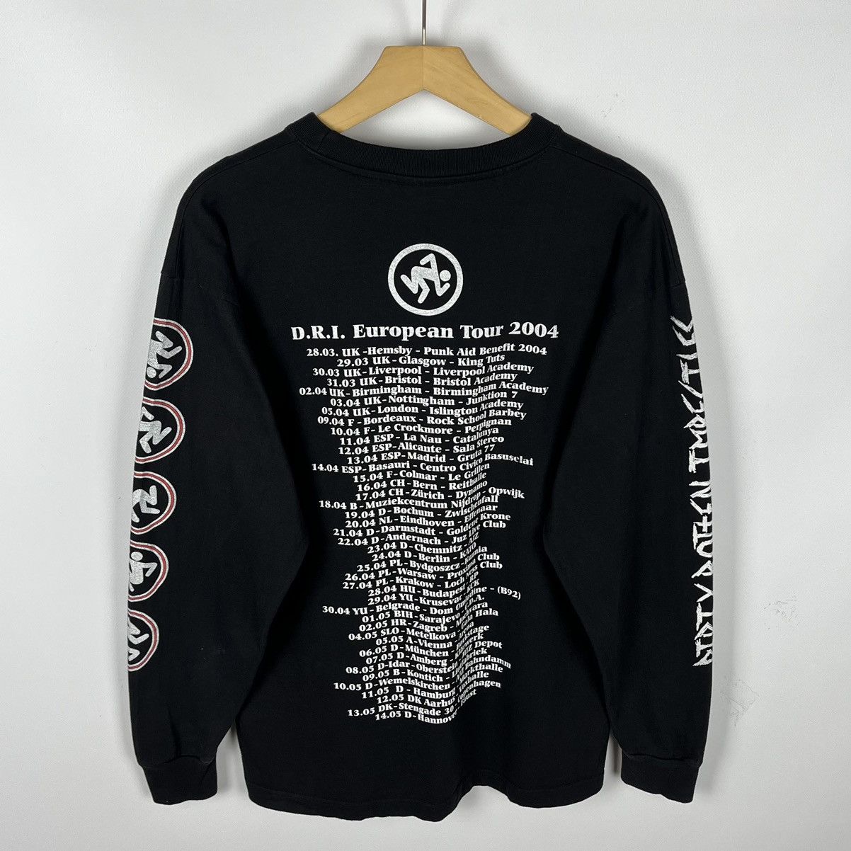 Band Tees Vintage Dirty Rotten Imbeciles DRI rare tour longsleeve 2004 Size US L / EU 52-54 / 3 - 13 Thumbnail