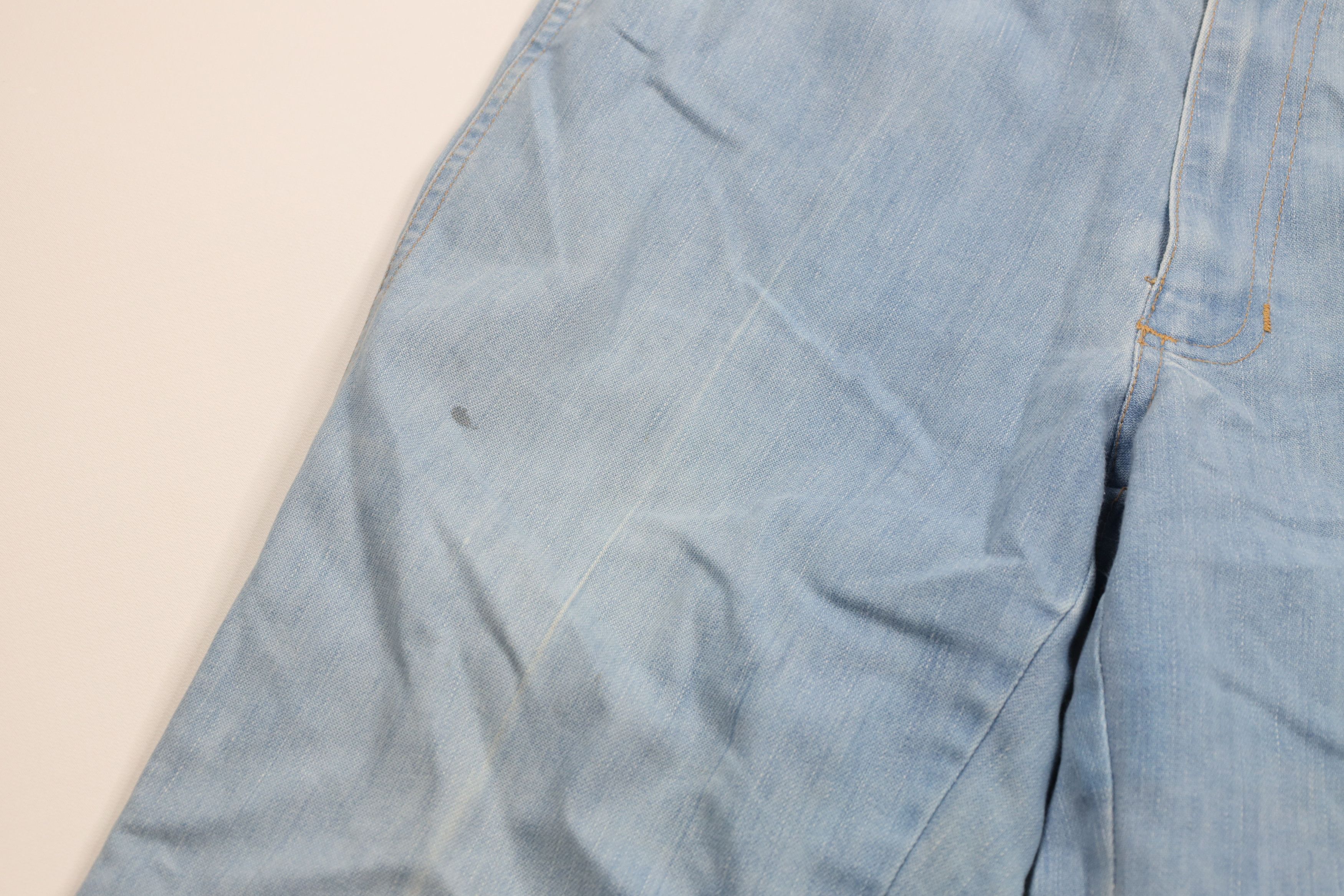 Vintage Vintage 70s Streetwear Flared Wide Leg Denim Jeans Blue USA Size 27" / US 4 / IT 40 - 6 Thumbnail