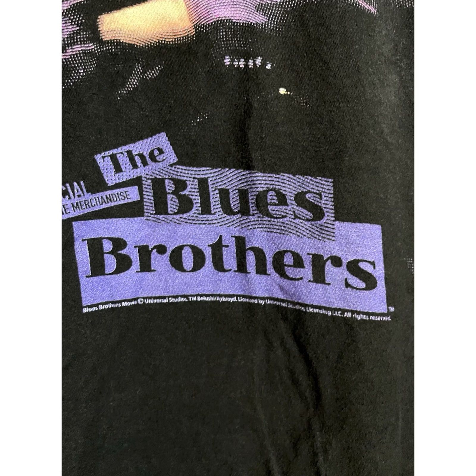 Elwood VINTAGE Blues Brothers Official Movie Merch T-Shirt 2XL Black Mens Double-Sided 1990s Elwood Jake Size US XXL / EU 58 / 5 - 5 Thumbnail