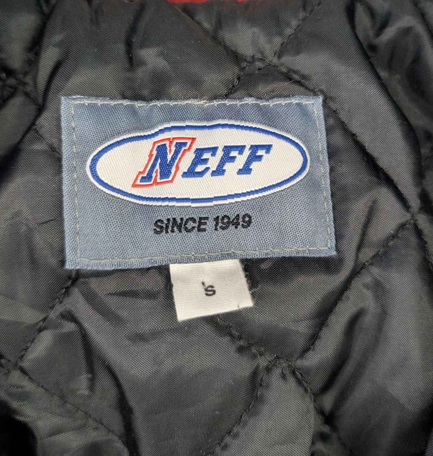 NEFF Vintage 90s NEFF Blue and Red Leather Wool Letterman Jacket Size US S / EU 44-46 / 1 - 4 Thumbnail