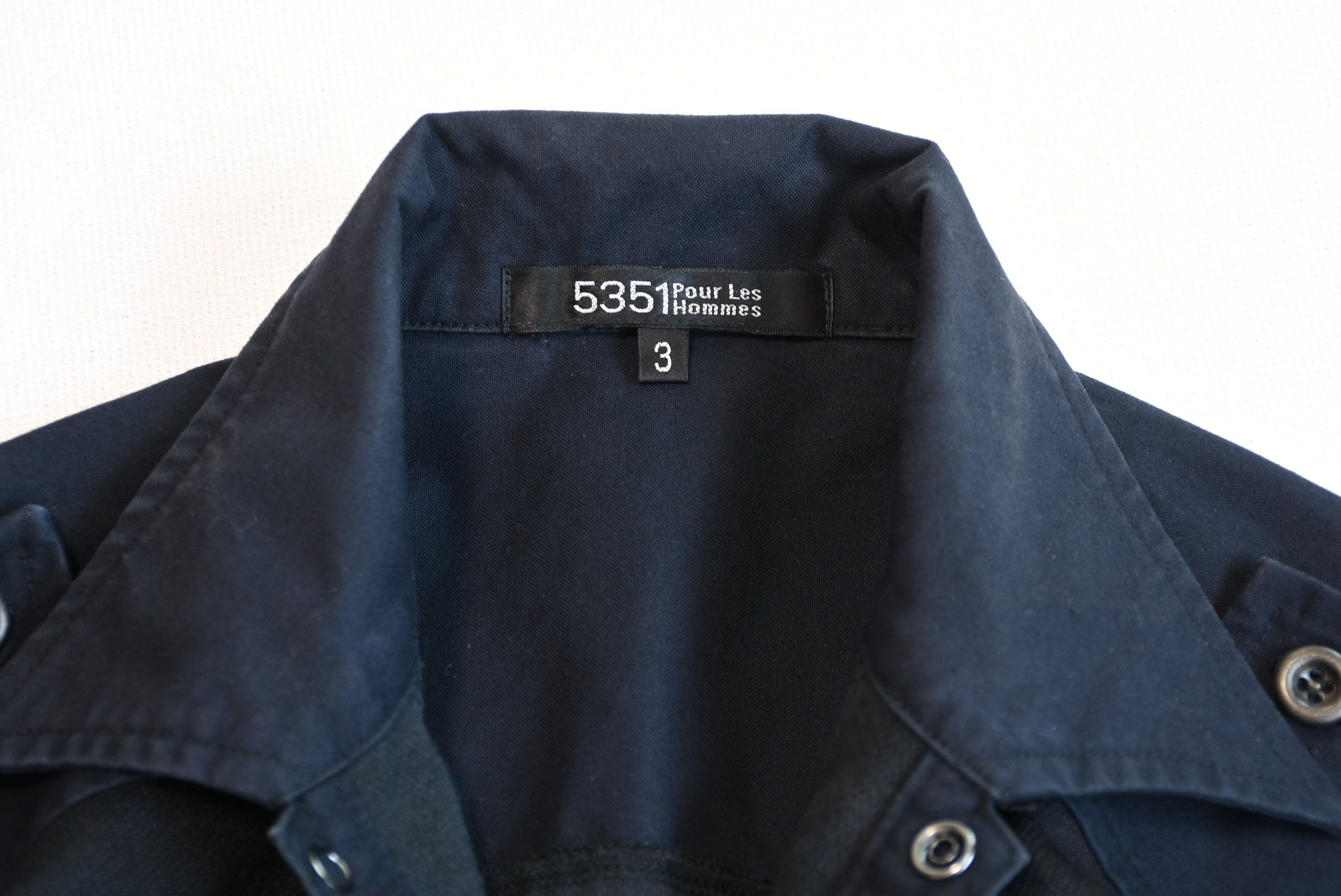 5351 POUR LES HOMMES 5351 Pour Les Hommes Jersey Panel Gimmick Shirt - Japan Made Size US S / EU 44-46 / 1 - 2 Thumbnail