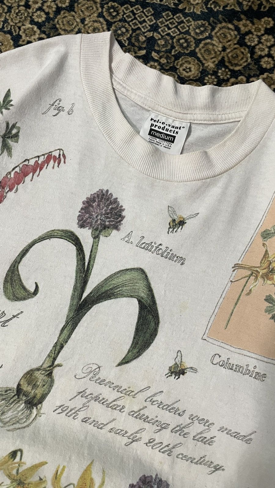 Vintage Vintage Art Botanical Rebecca Lewis 1999 Size US M / EU 48-50 / 2 - 3 Thumbnail
