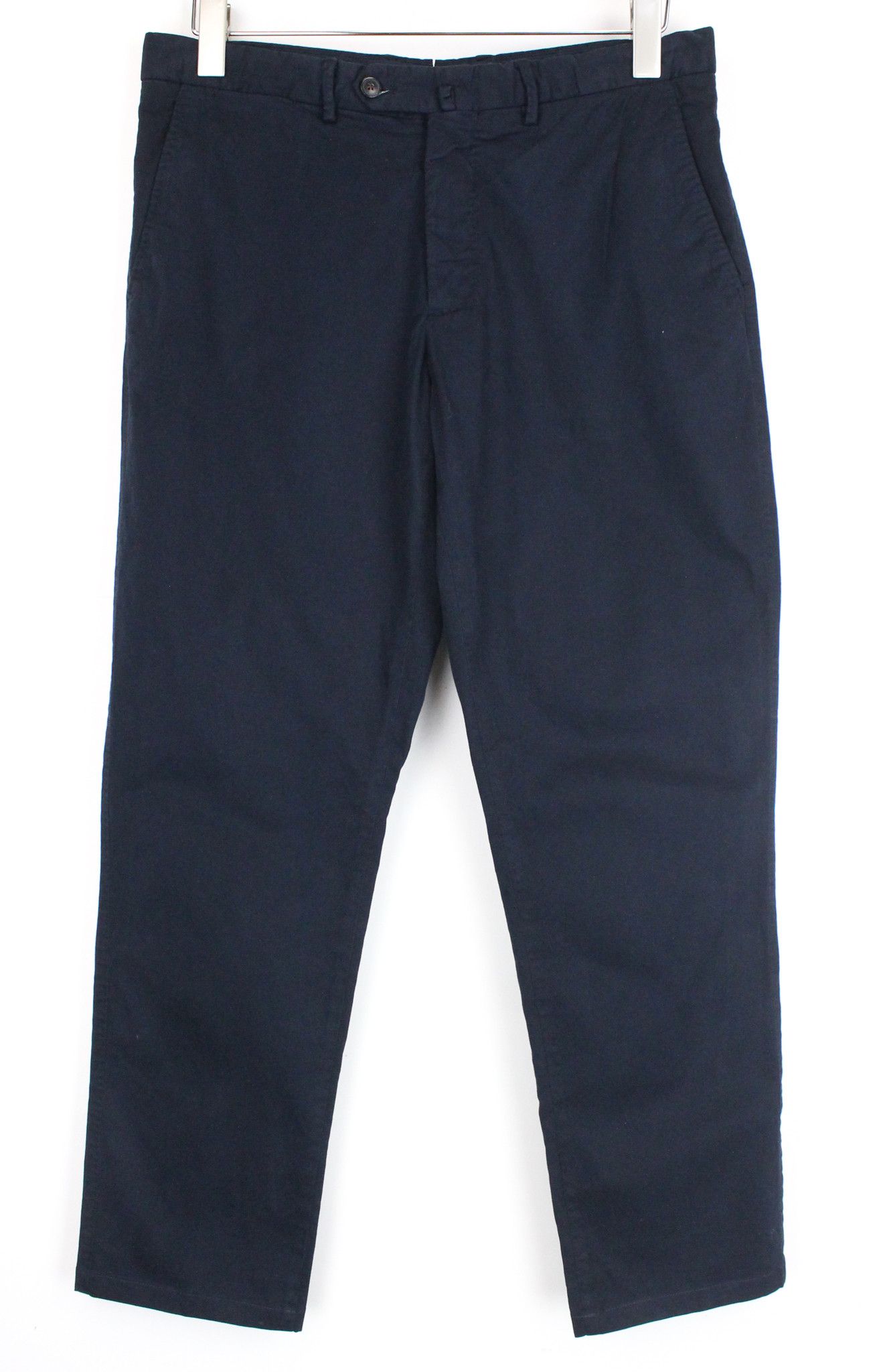Suitsupply PORTO NOVO UK32R Cotton Dark Blue Trousers 66603 Size US 32 / EU 48 - 1 Thumbnail