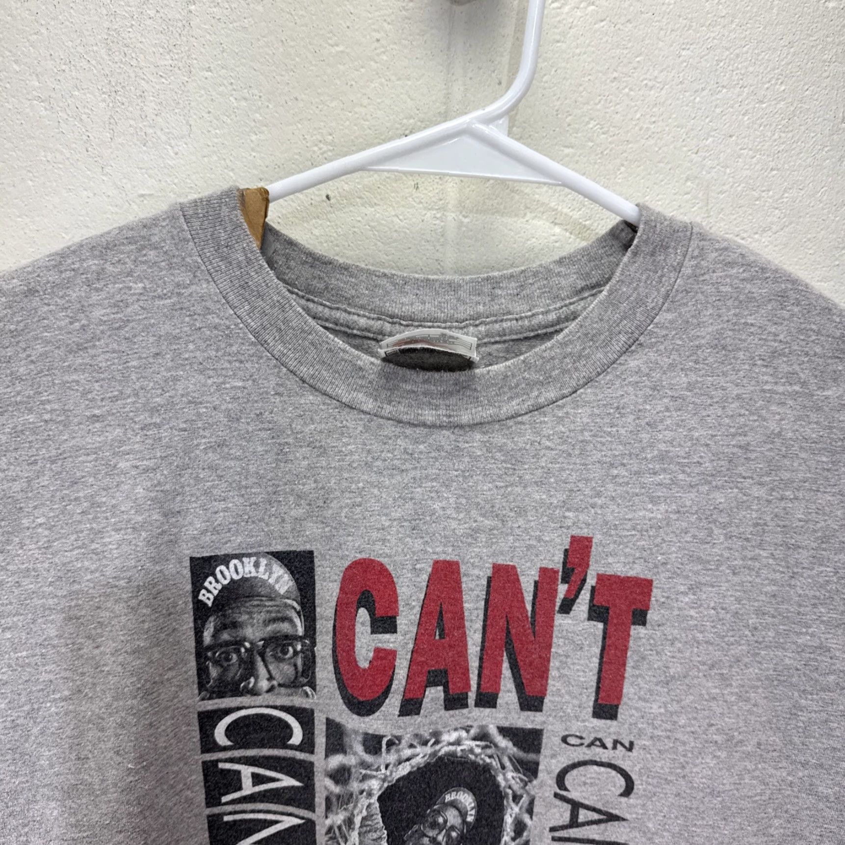 Nike VINTAGE Nike Spike Lee Big Face T-Shirt 2XL Grey Graphic Print 90s Mens Size US XXL / EU 58 / 5 - 4 Thumbnail